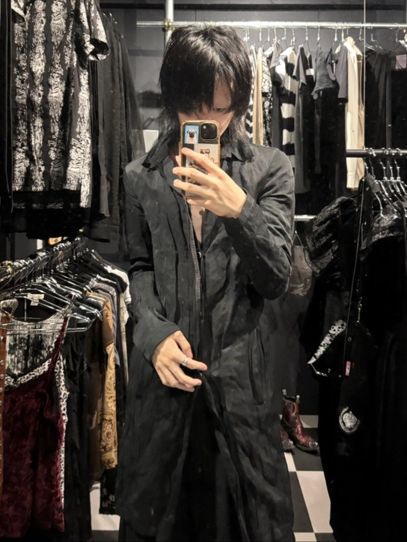 Crinkle Long Coat