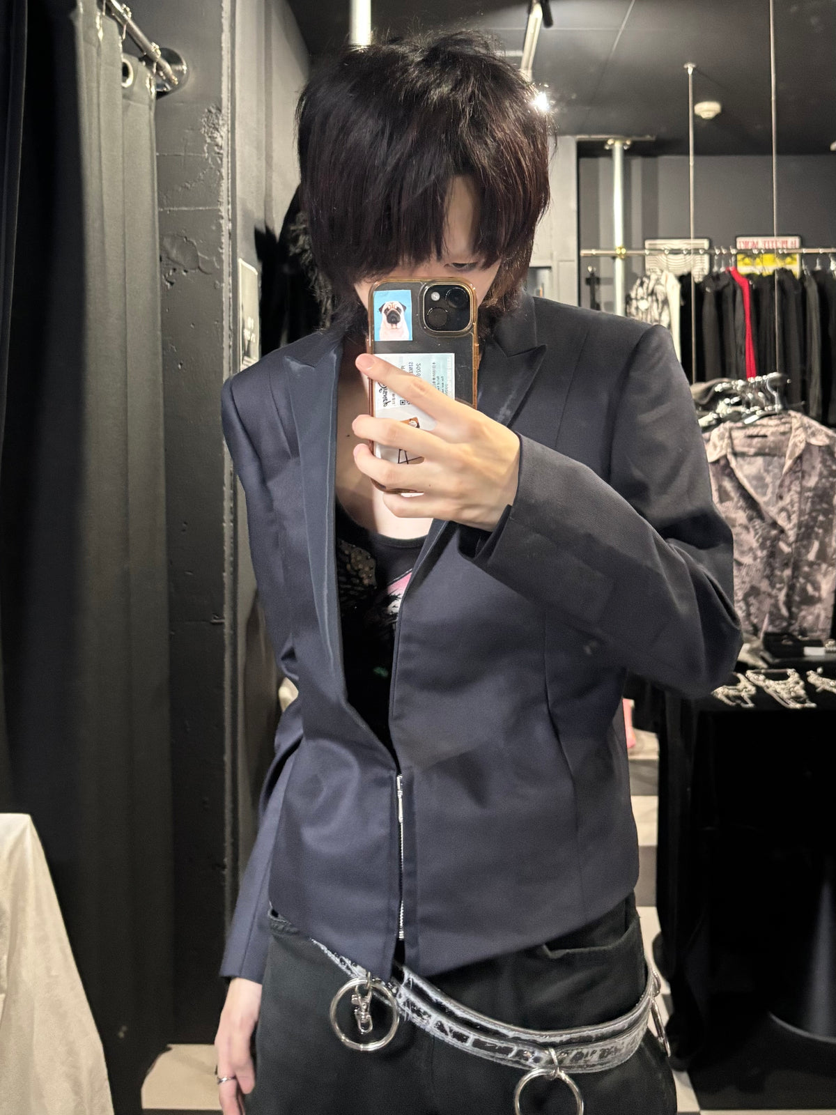 Zip-Front Tailored Jacket