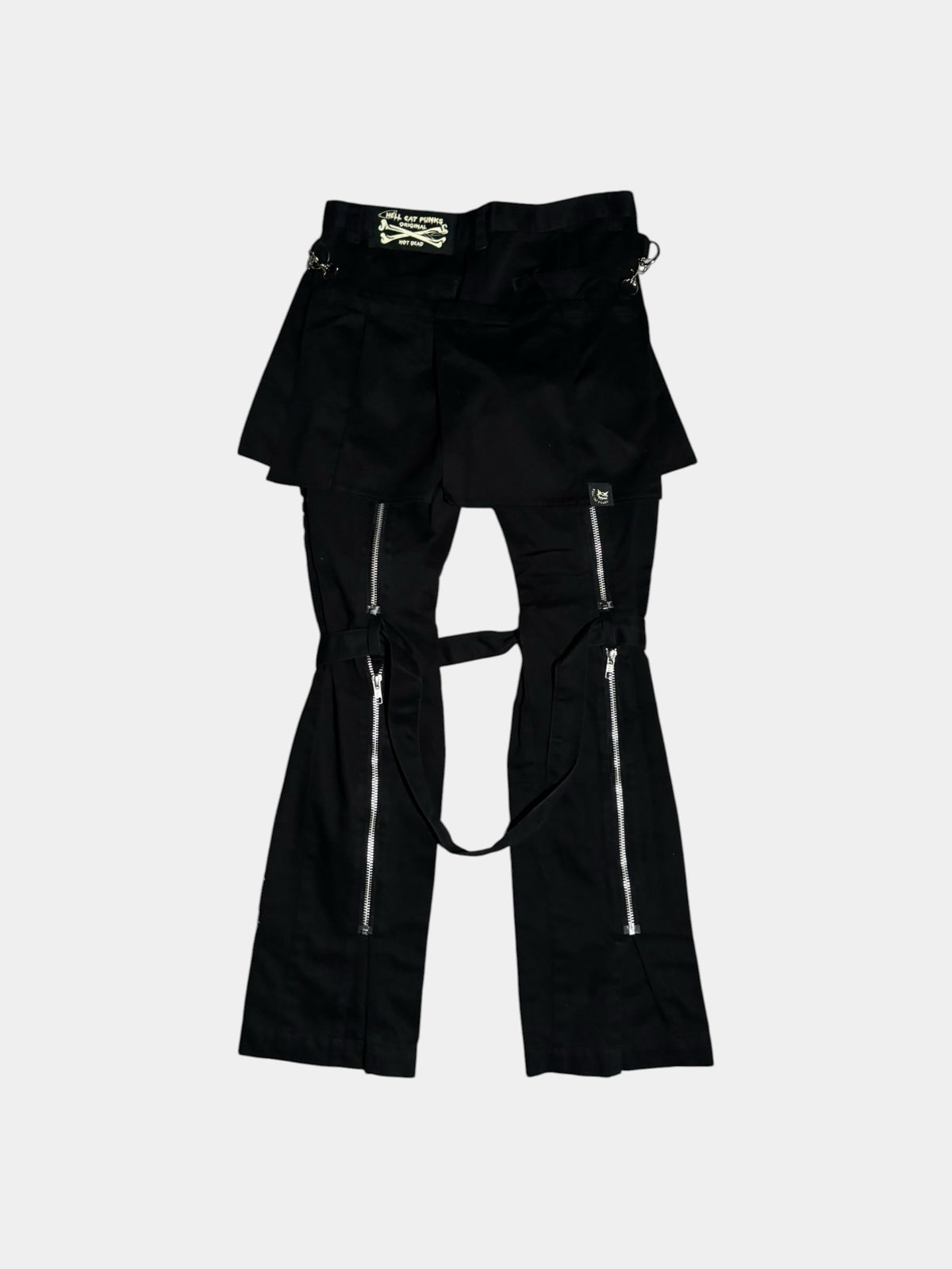 Kilt-Layered Bondage Pants