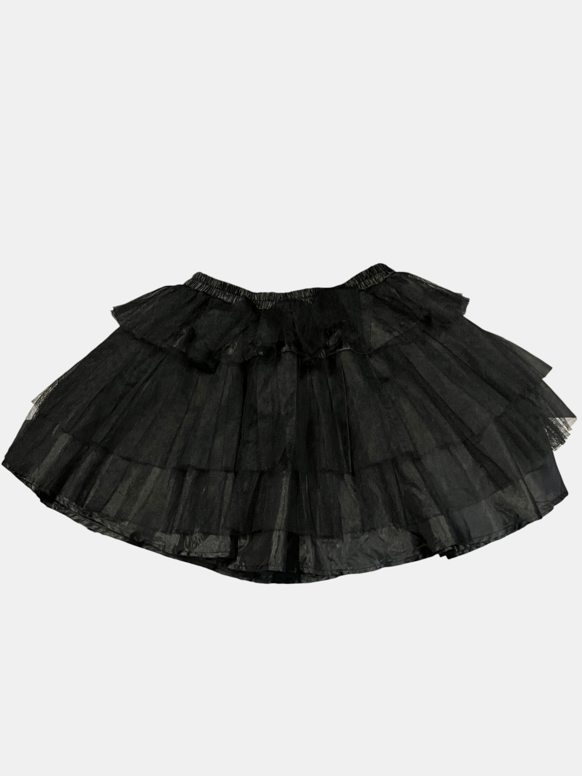 Gothic Tulle Tiered Mini Skirt