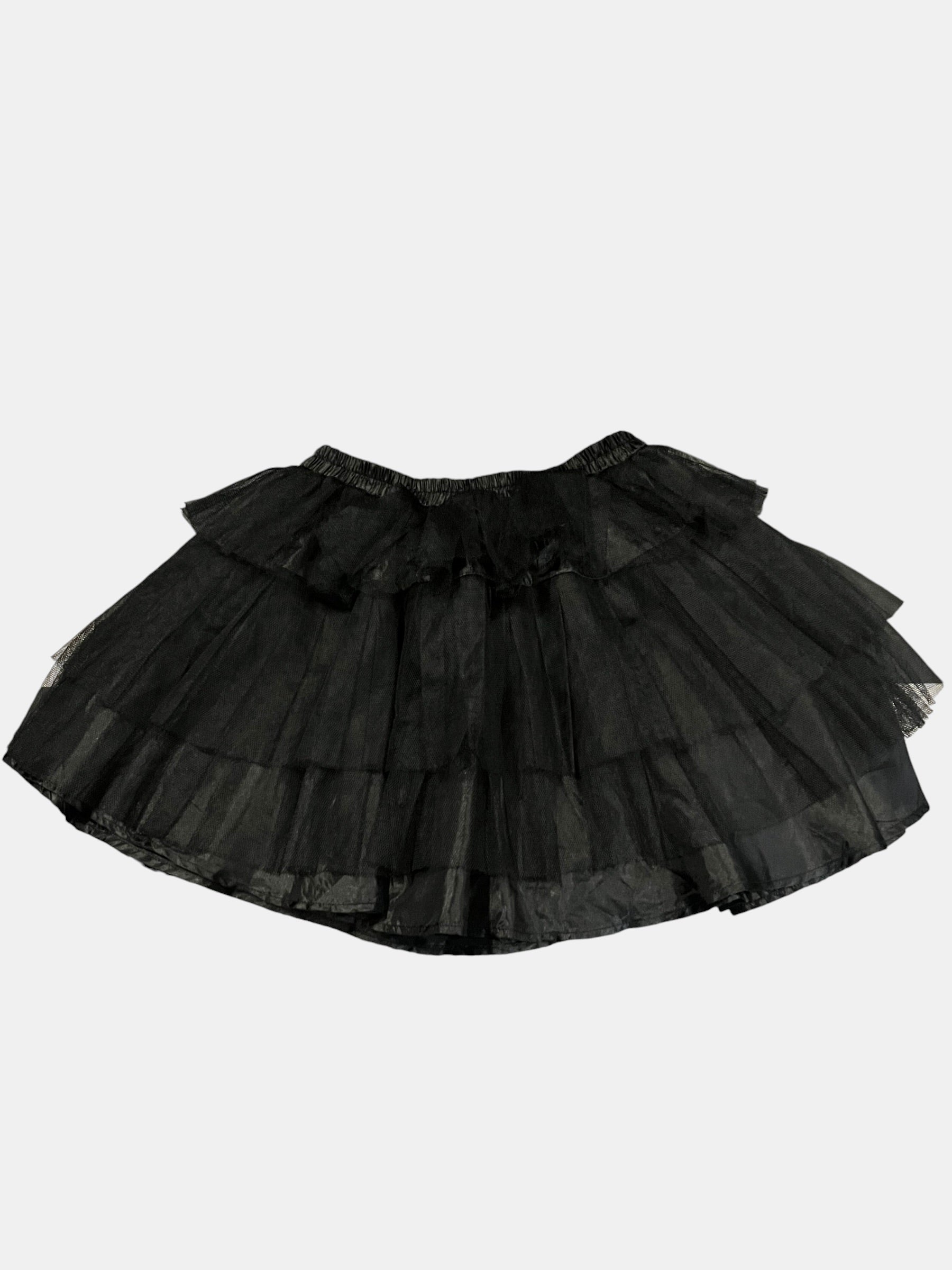 Gothic Tulle Tiered Mini Skirt