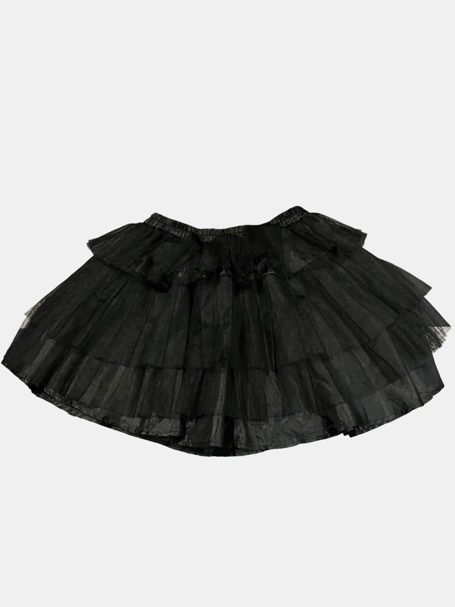 Gothic Tulle Tiered Mini Skirt