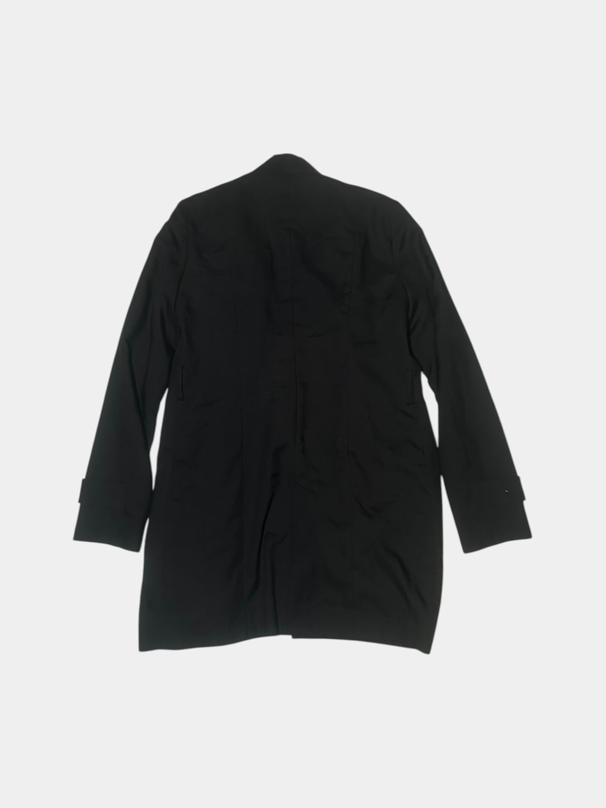 Draped Collar Long Jacket