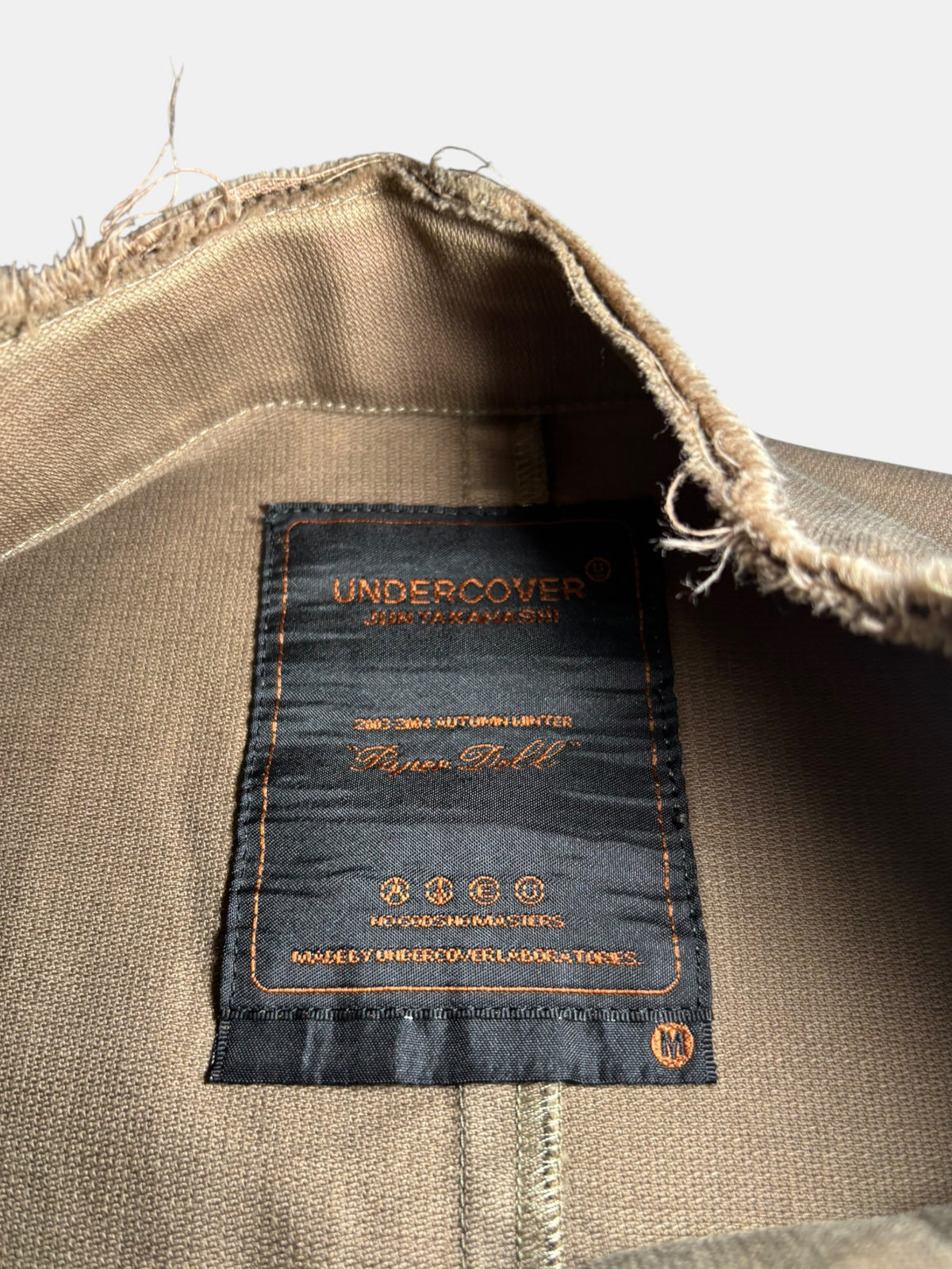 UNDERCOVER Collarless Military Coat