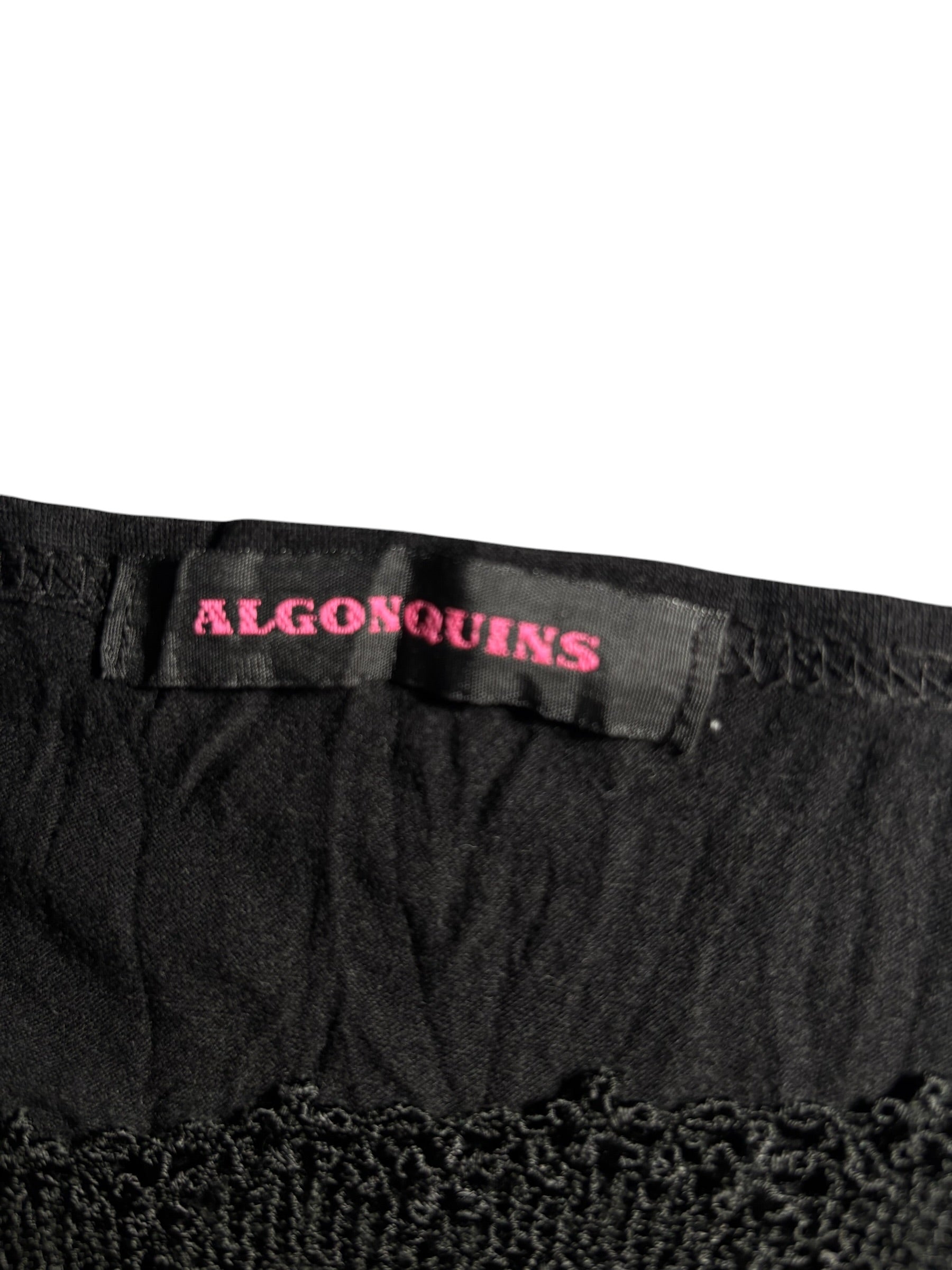 Algonquins Lace-Trim Crinkle Dress