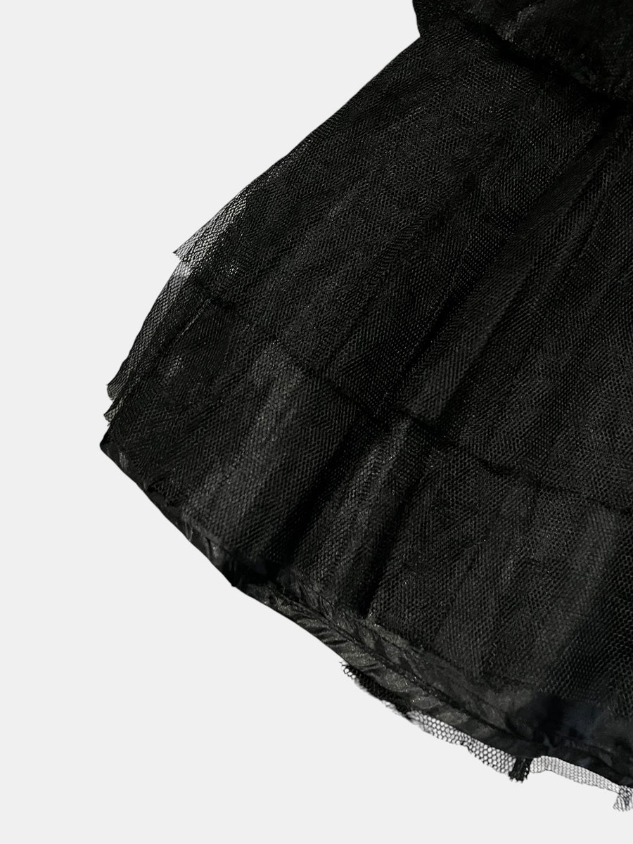 Gothic Tulle Tiered Mini Skirt