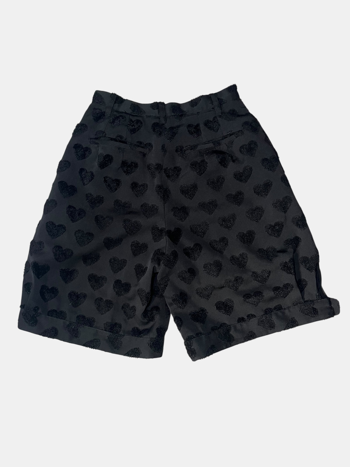 MIHO MATSUDA Heart-Pattern Cuffed Shorts