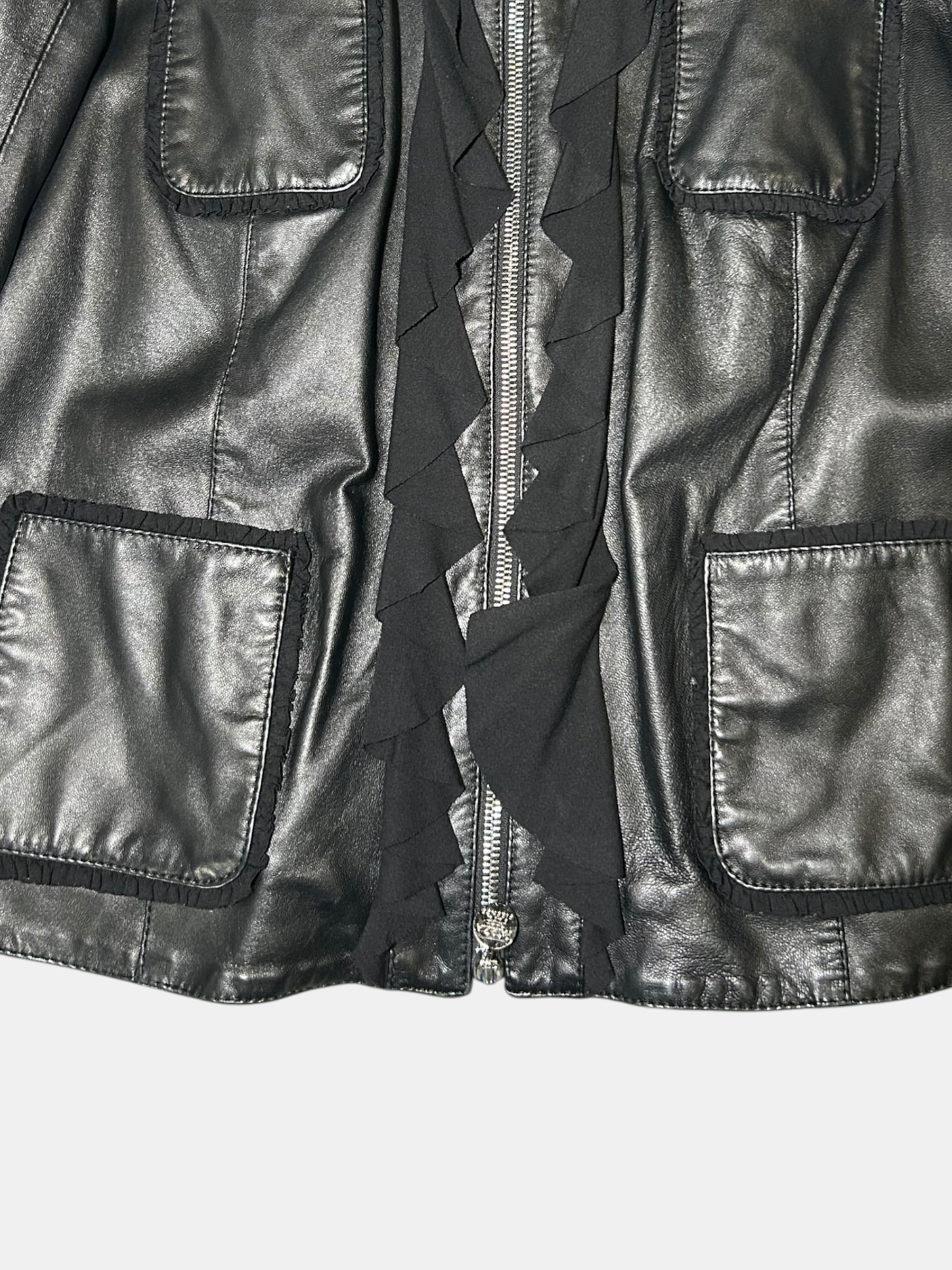 Ruffle-Trim Jacket