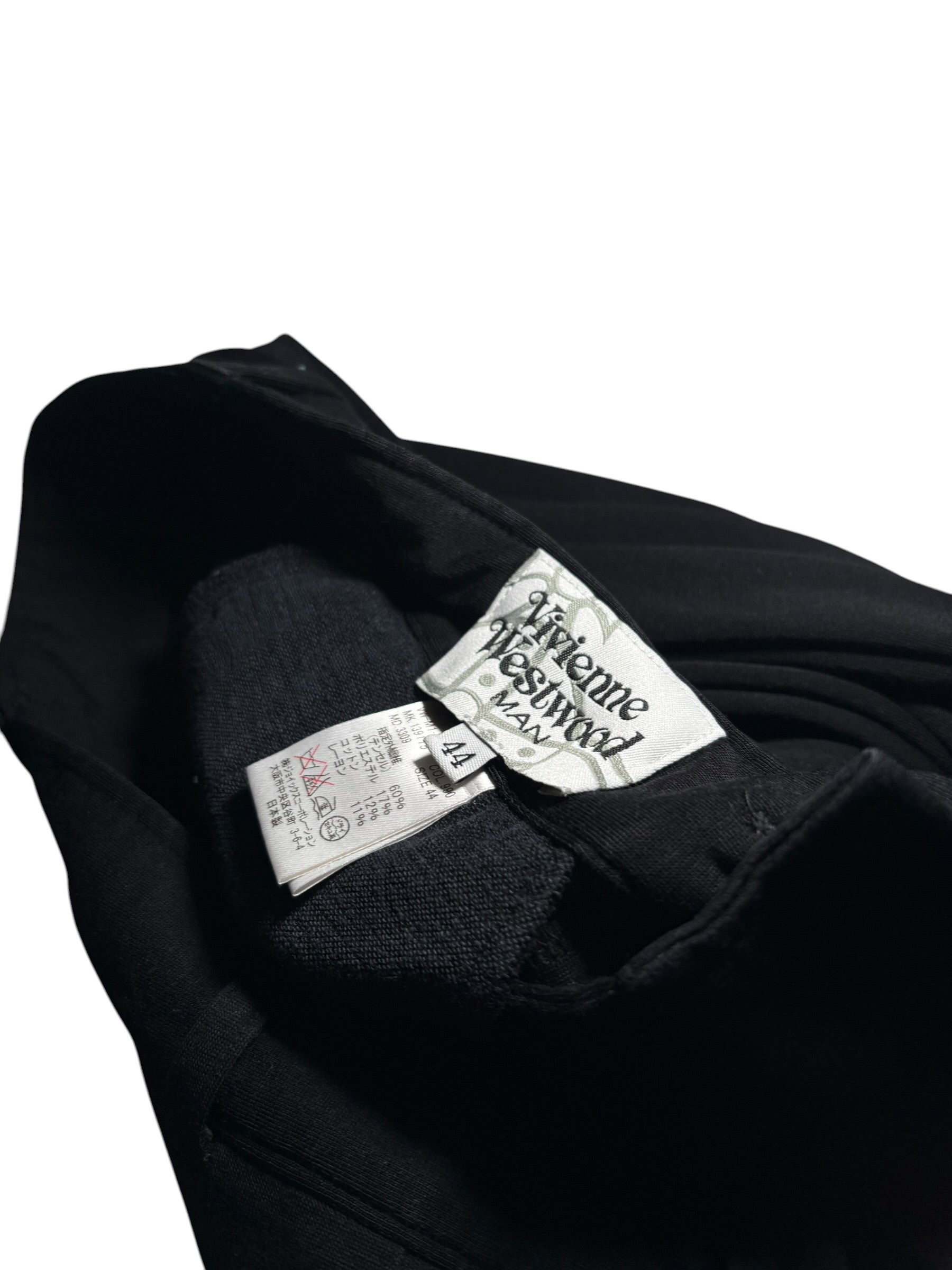 Cropped Drop-Crotch Trousers
