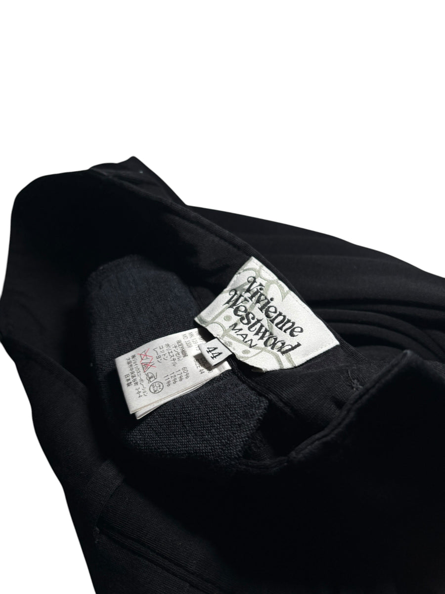 Cropped Drop-Crotch Trousers