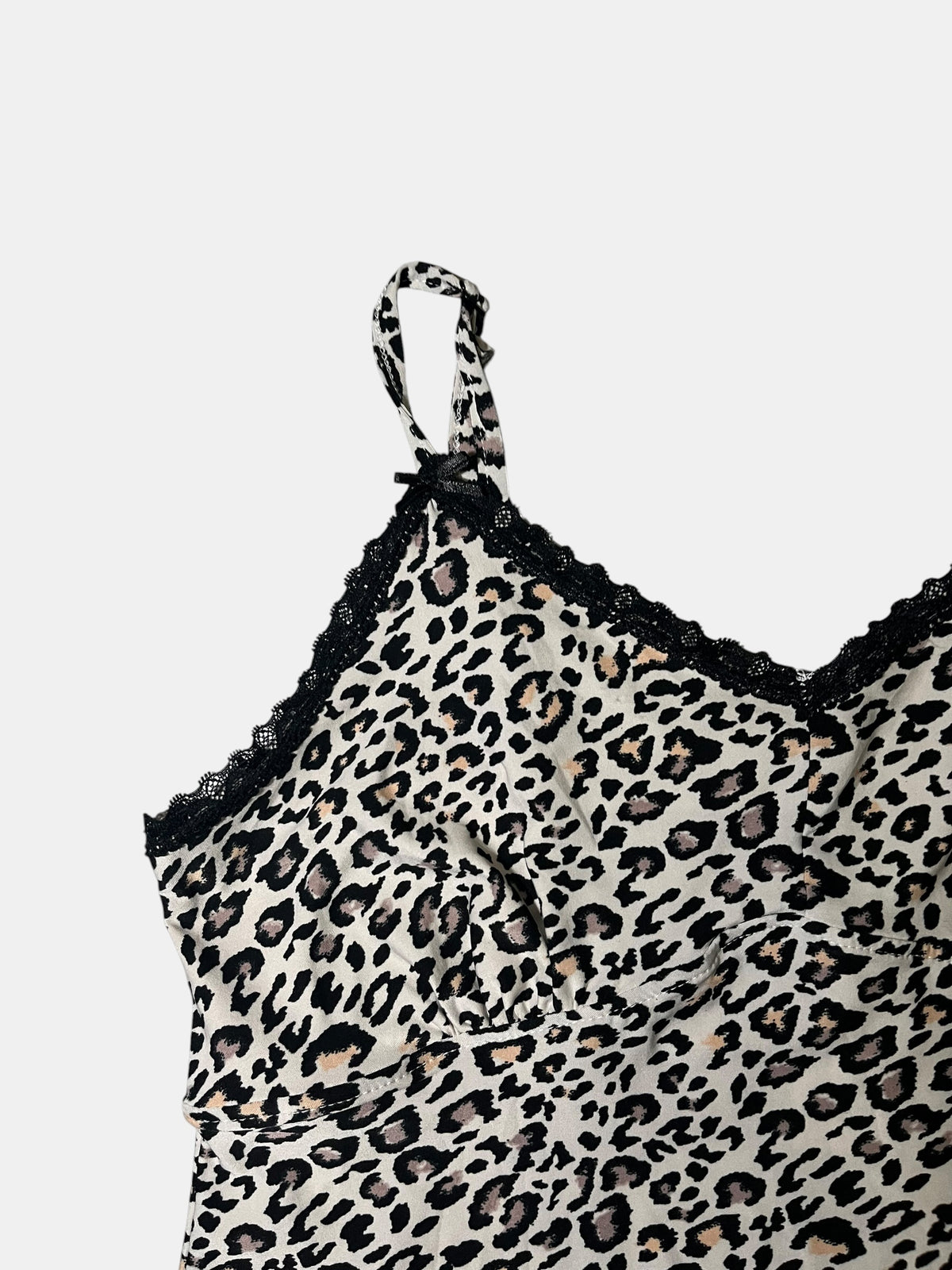 Leopard Lace-Trim Camisole