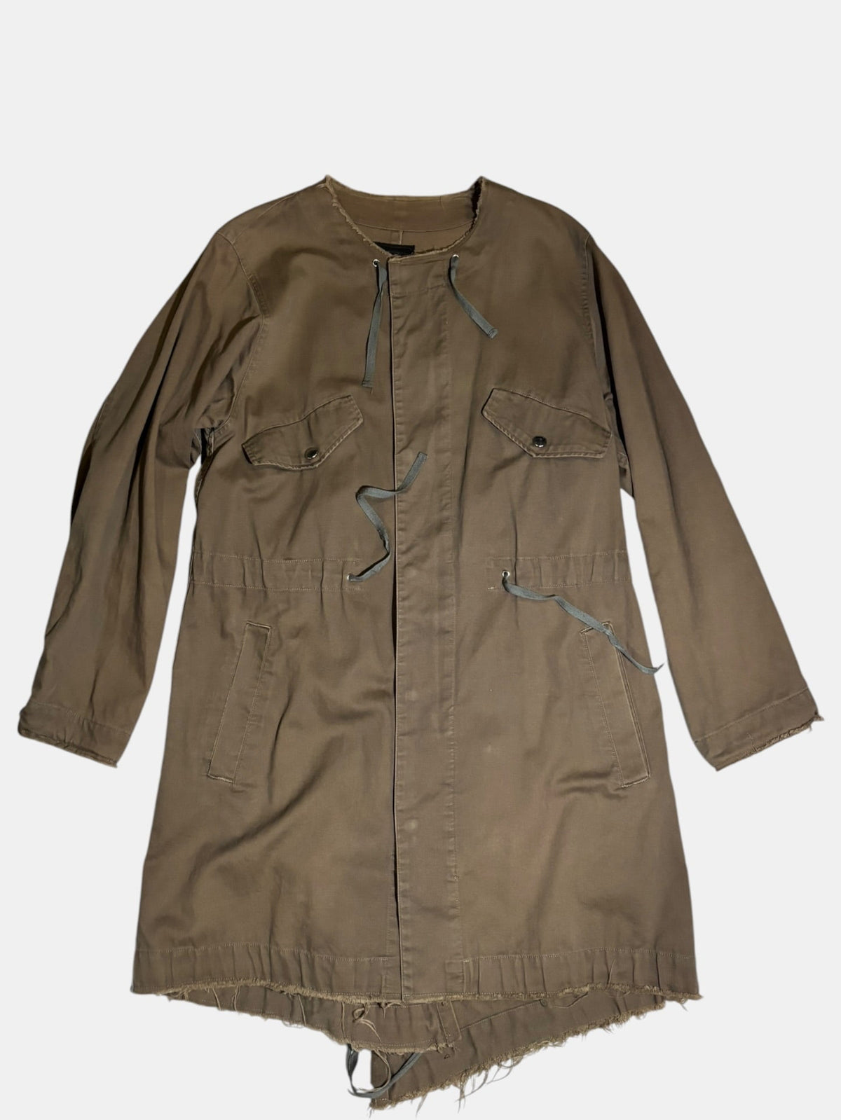 UNDERCOVER Collarless Military Coat