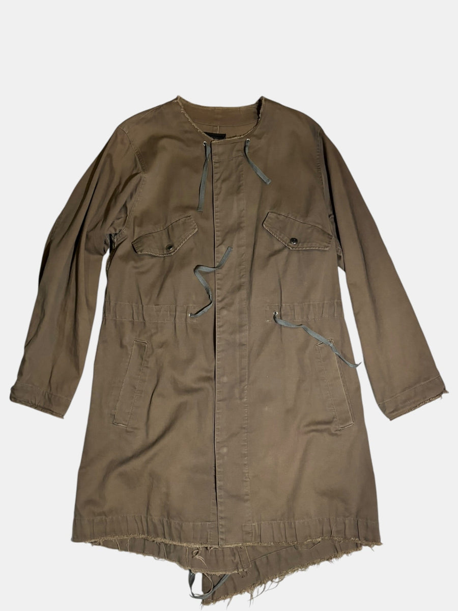 UNDERCOVER Collarless Military Coat