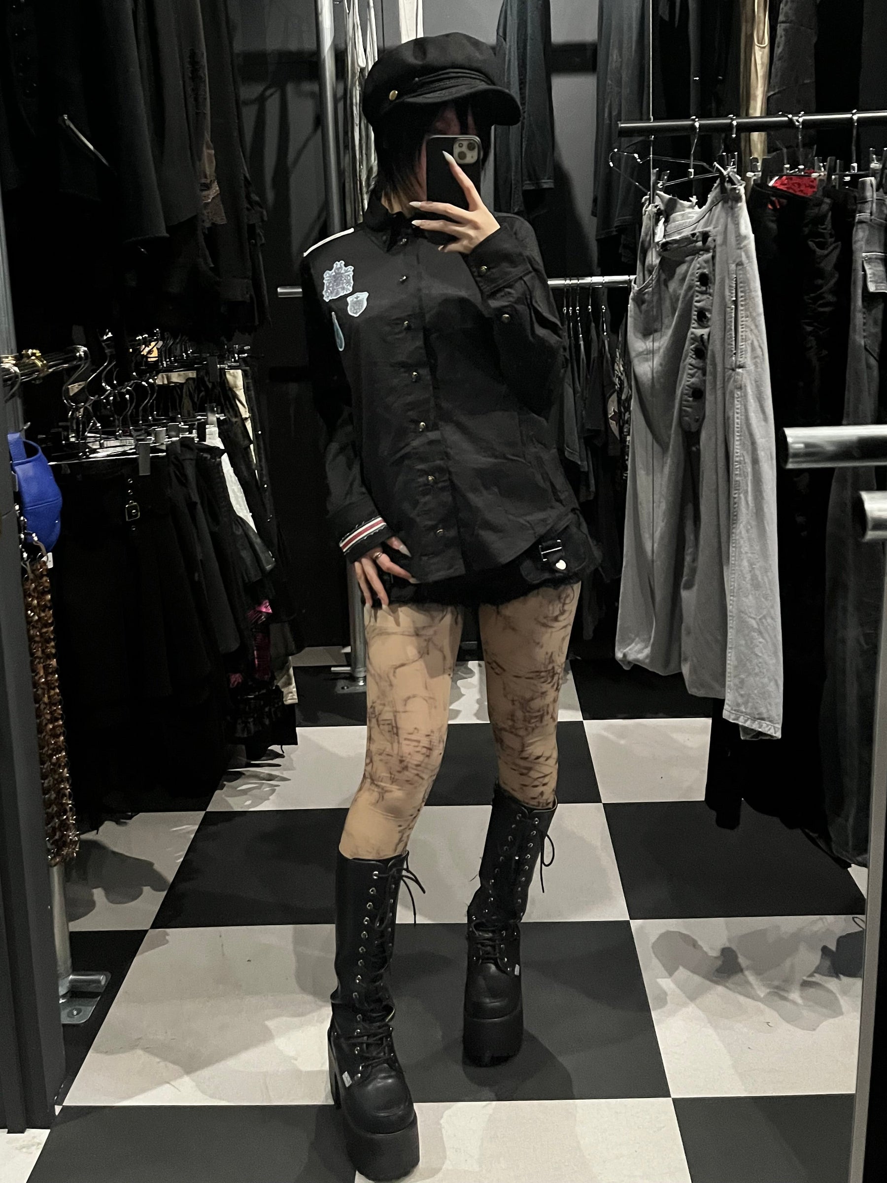 h.ANARCHY Emblem Patch Shirt