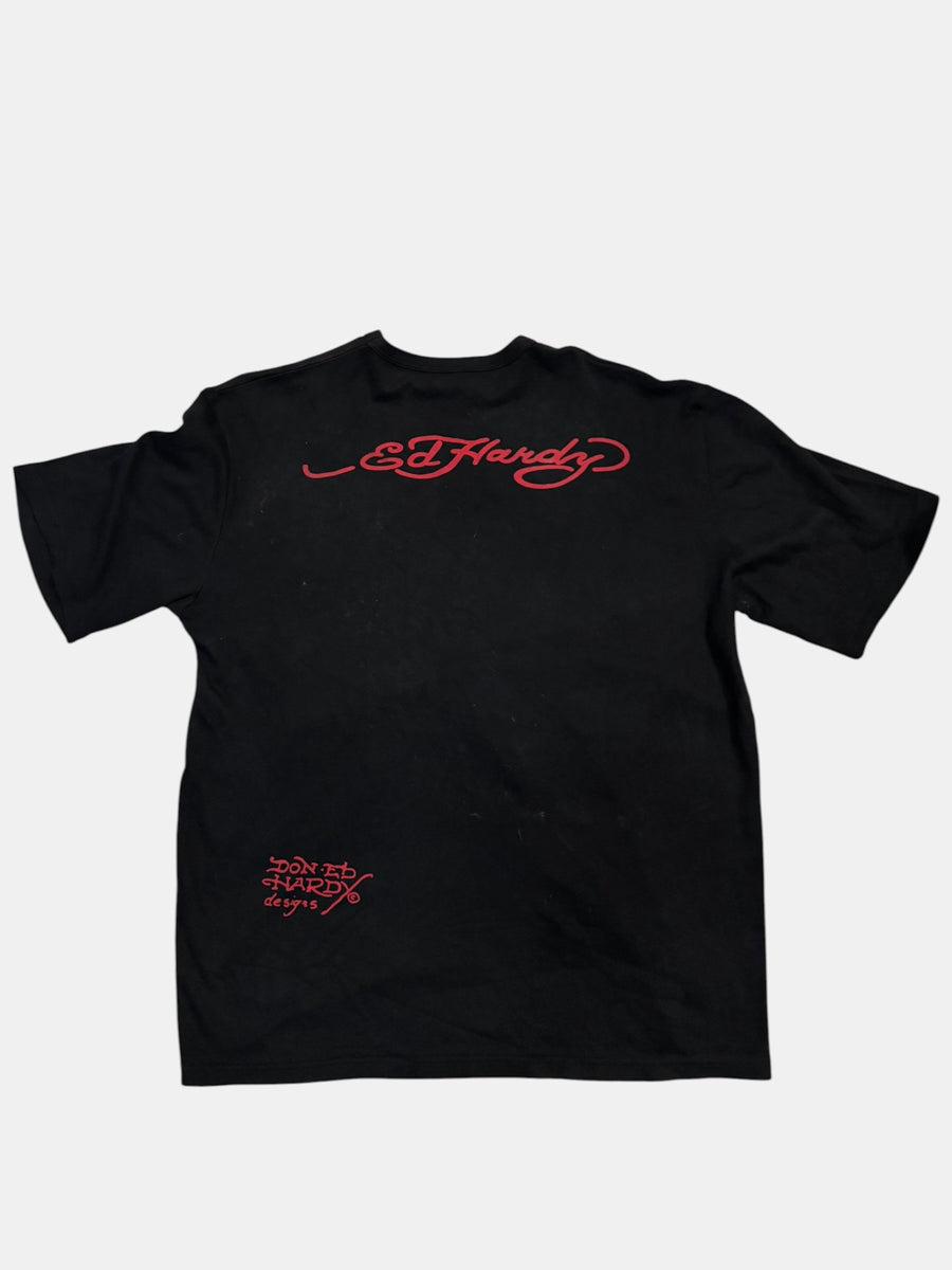 Ed Hardy Rhinestone Dragon Tee