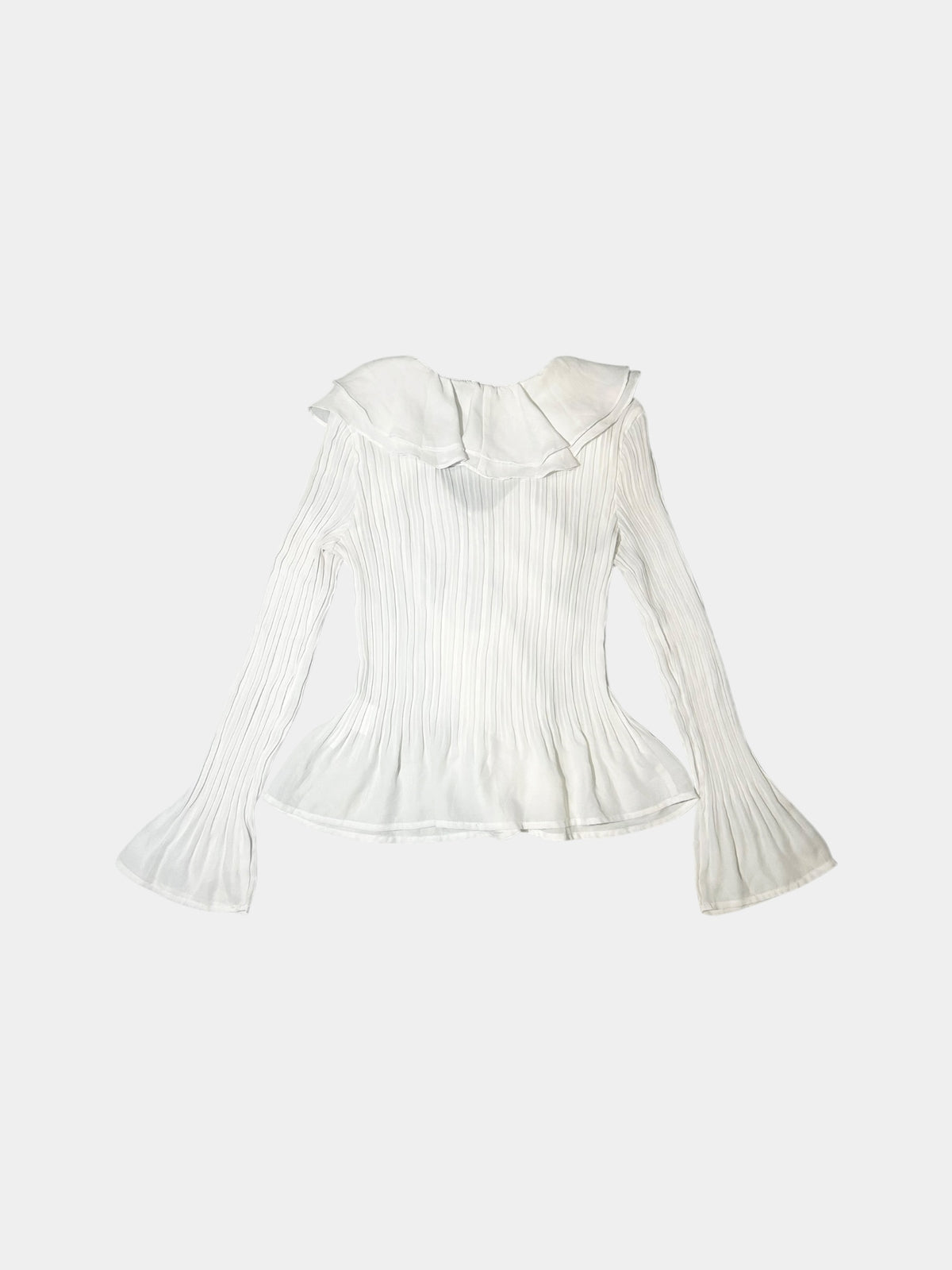 Ruffle-Front Blouse