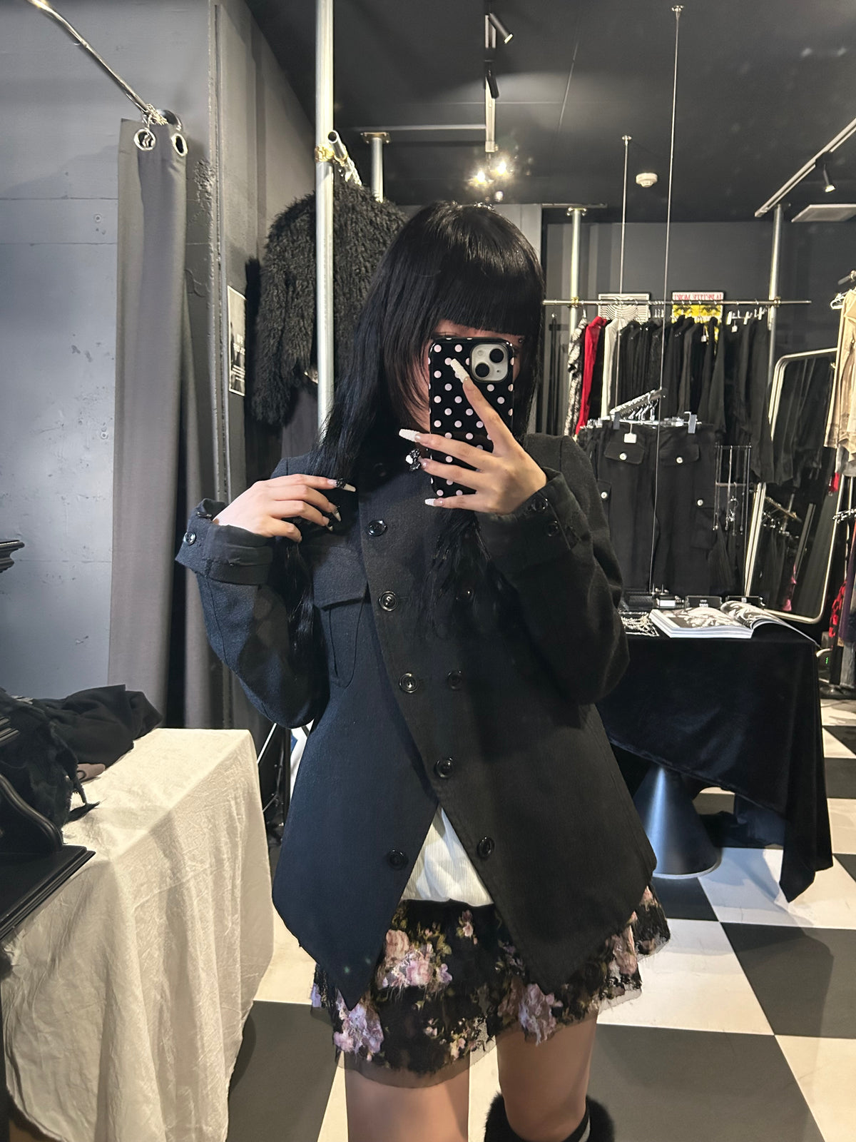 Asymmetric Double-Breasted Jacket