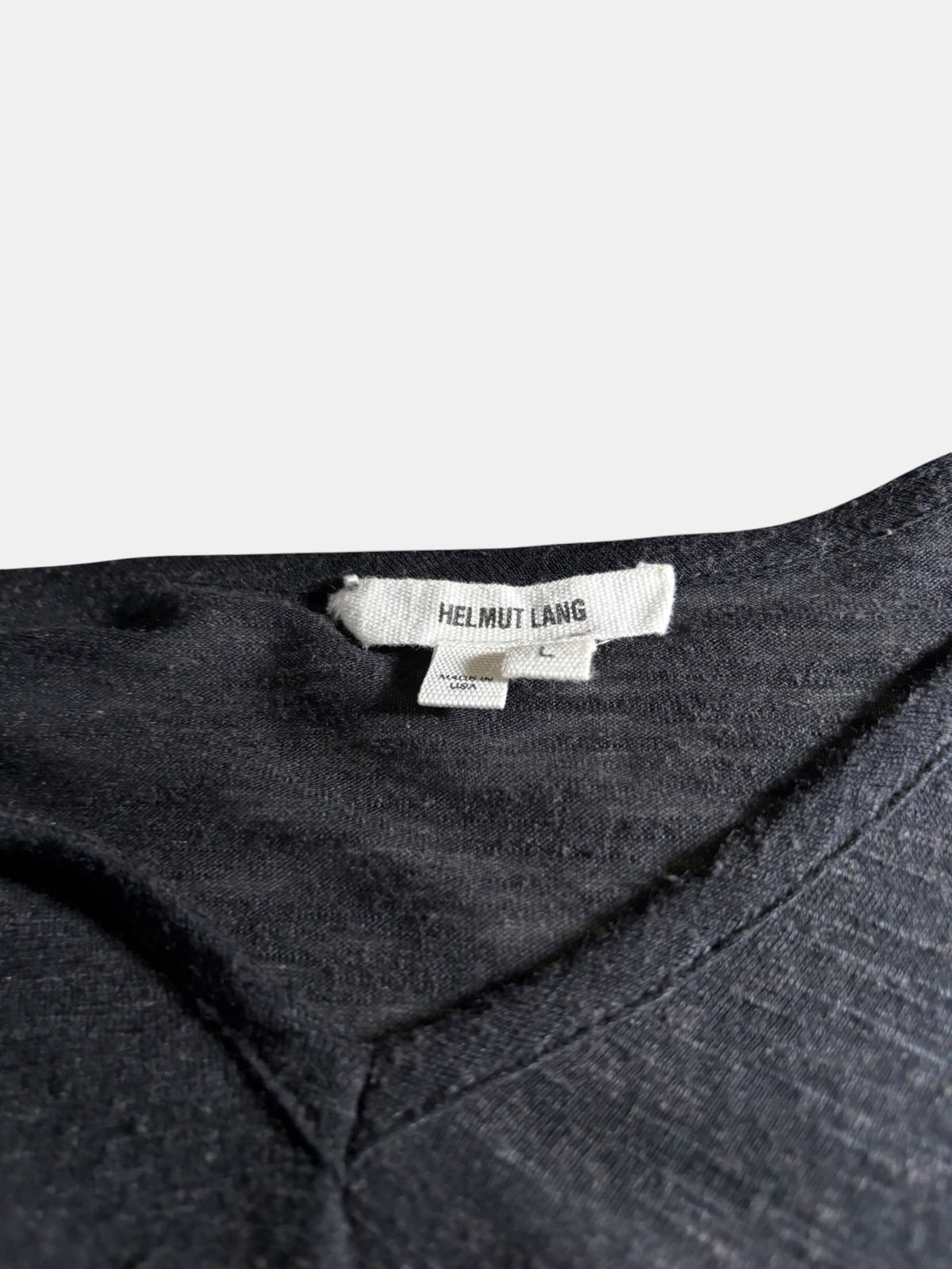Helmut Lang Oversized V-Neck Top