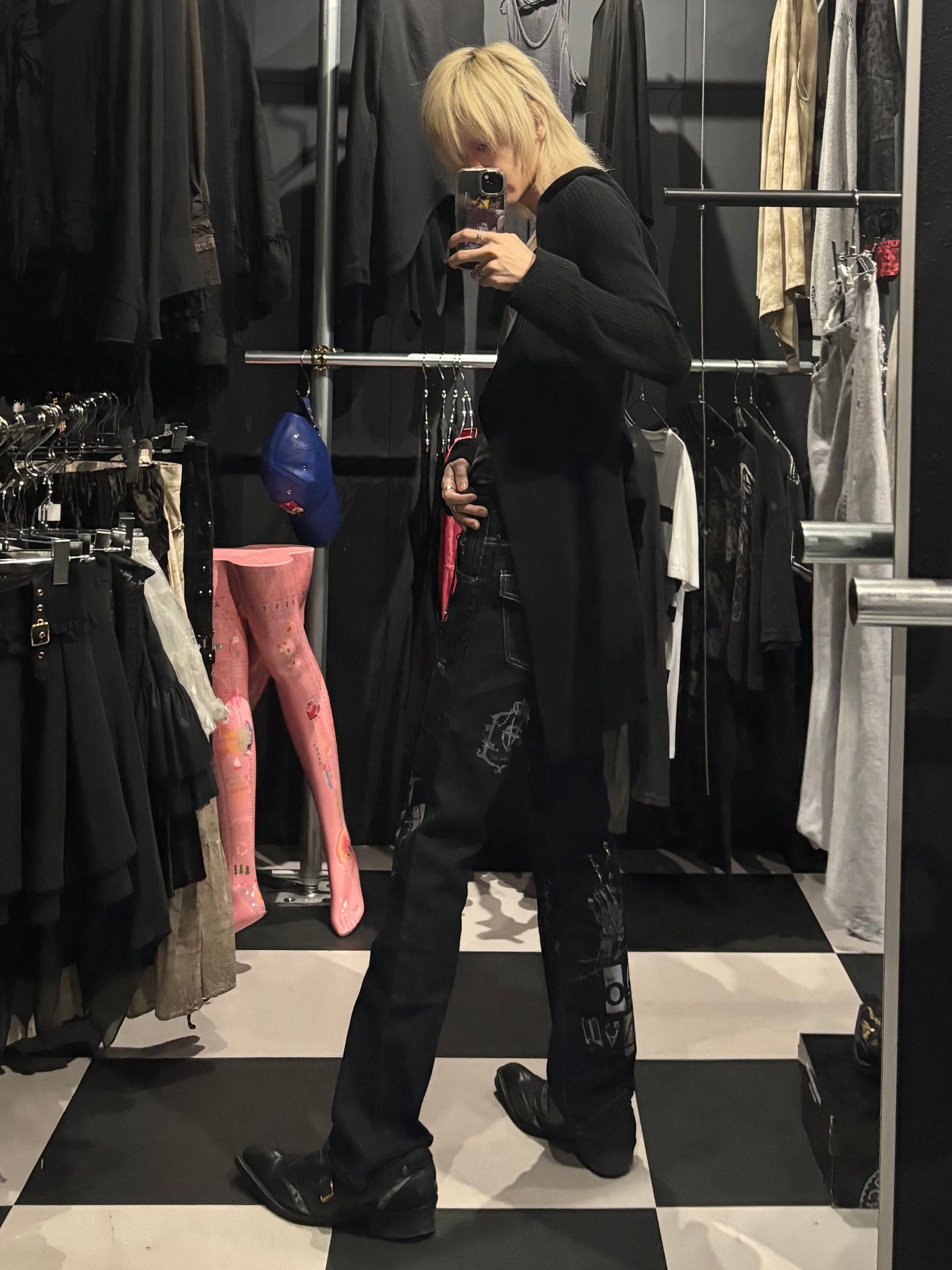 Tornado Mart Asymmetric Hooded Wrap Long Cardigan
