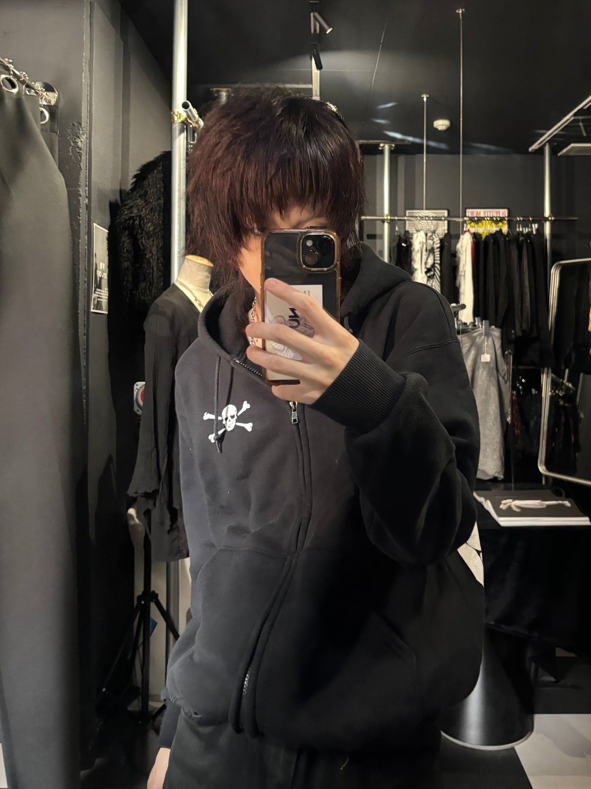 Skull Zip Hoodie
