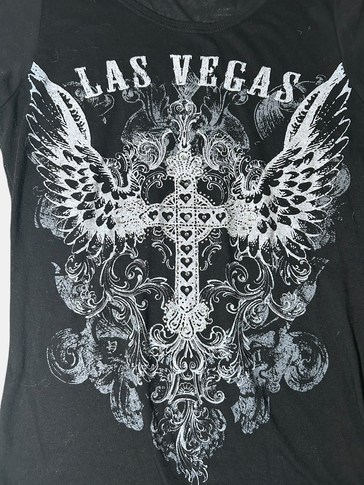Y2K Las Vegas Cross Graphic T-Shirt