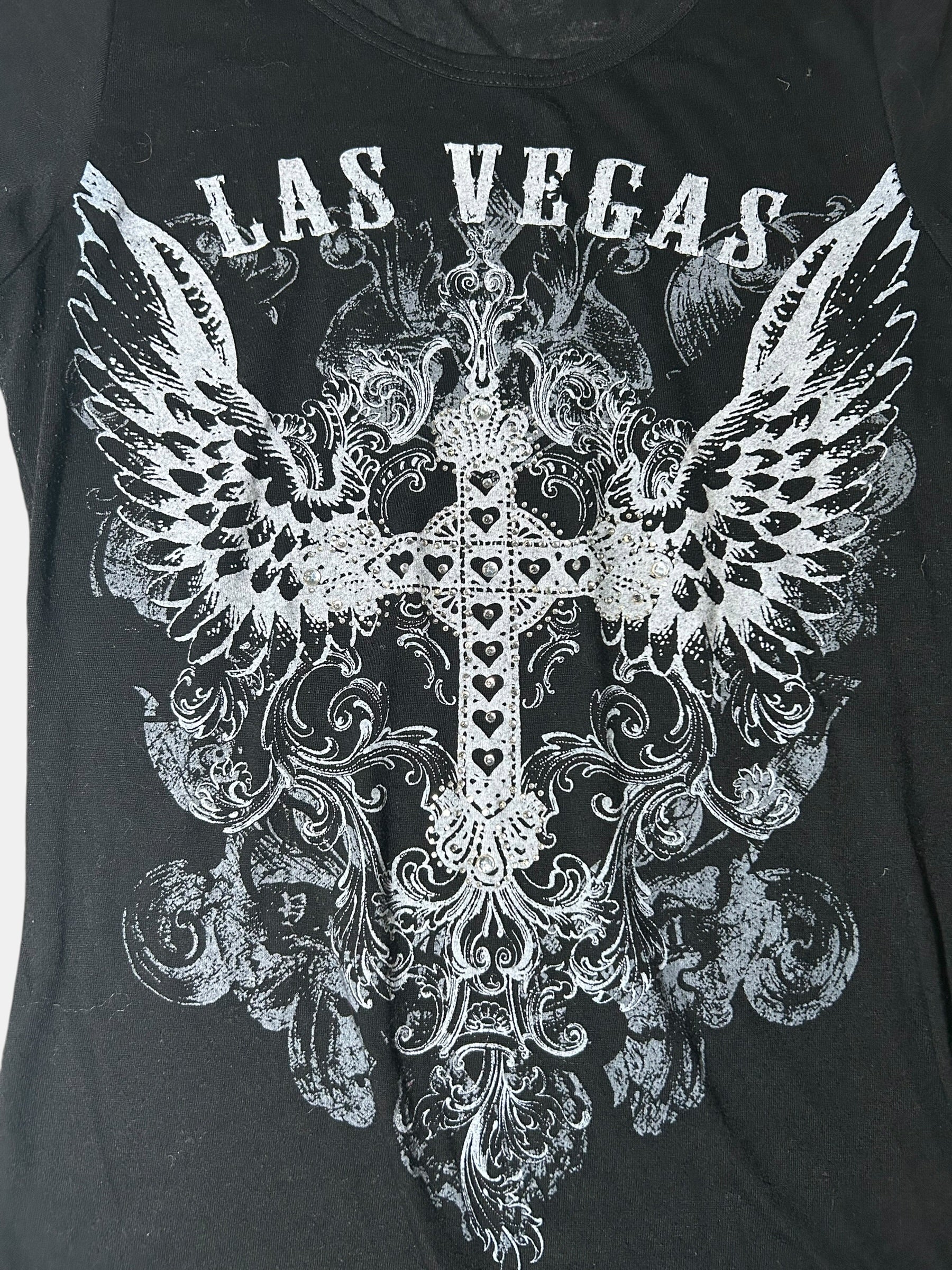 Y2K Las Vegas Cross Graphic T-Shirt
