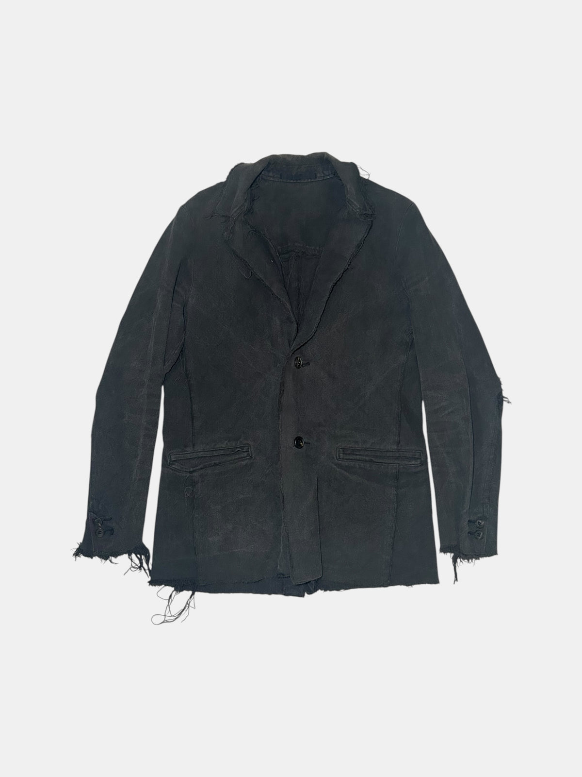 Raw-Edge Tailored Jacket