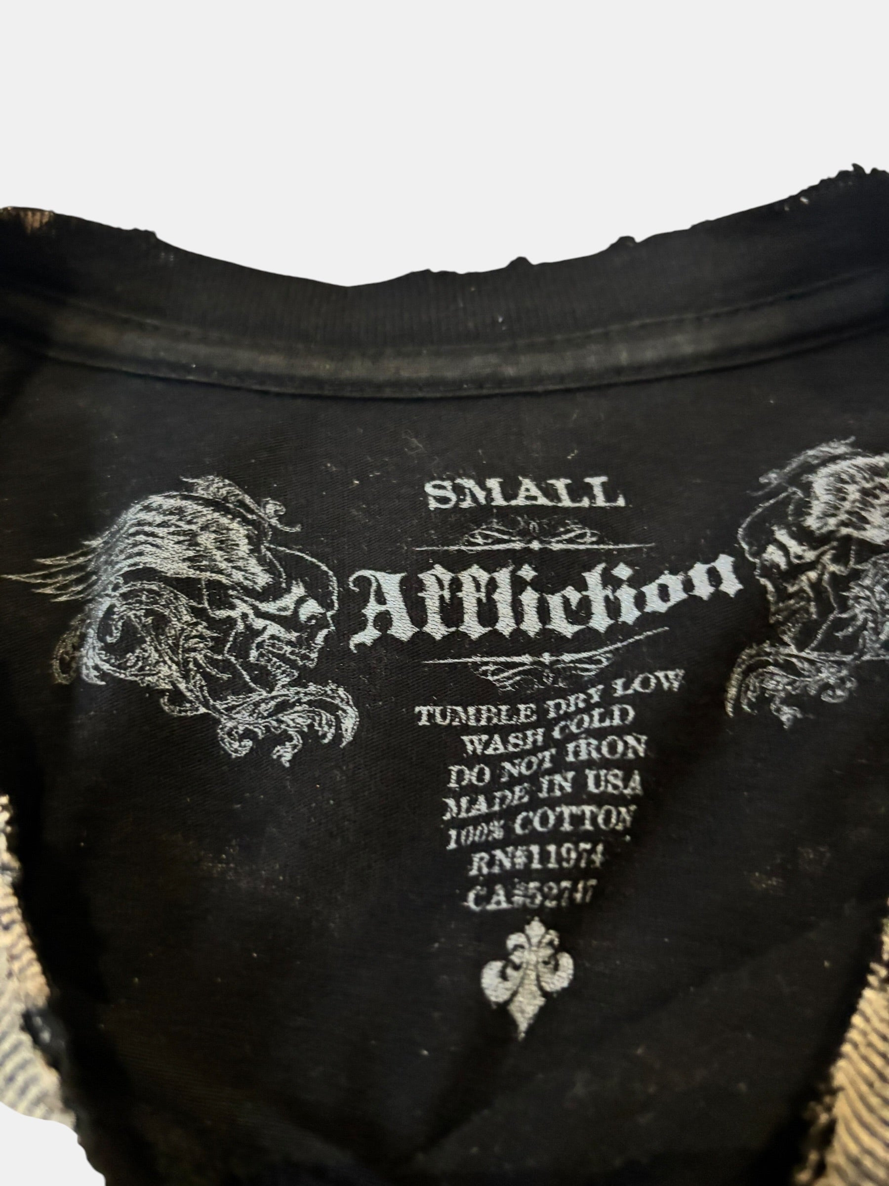 Affliction Skull Graphic Tee