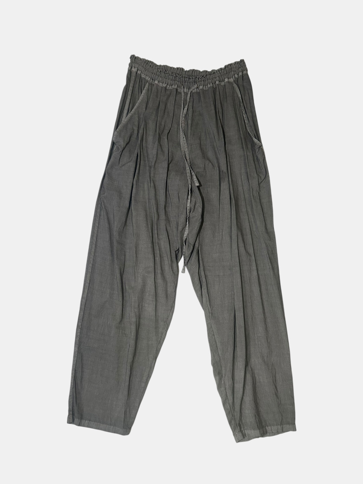 Washed Drawstring Pants