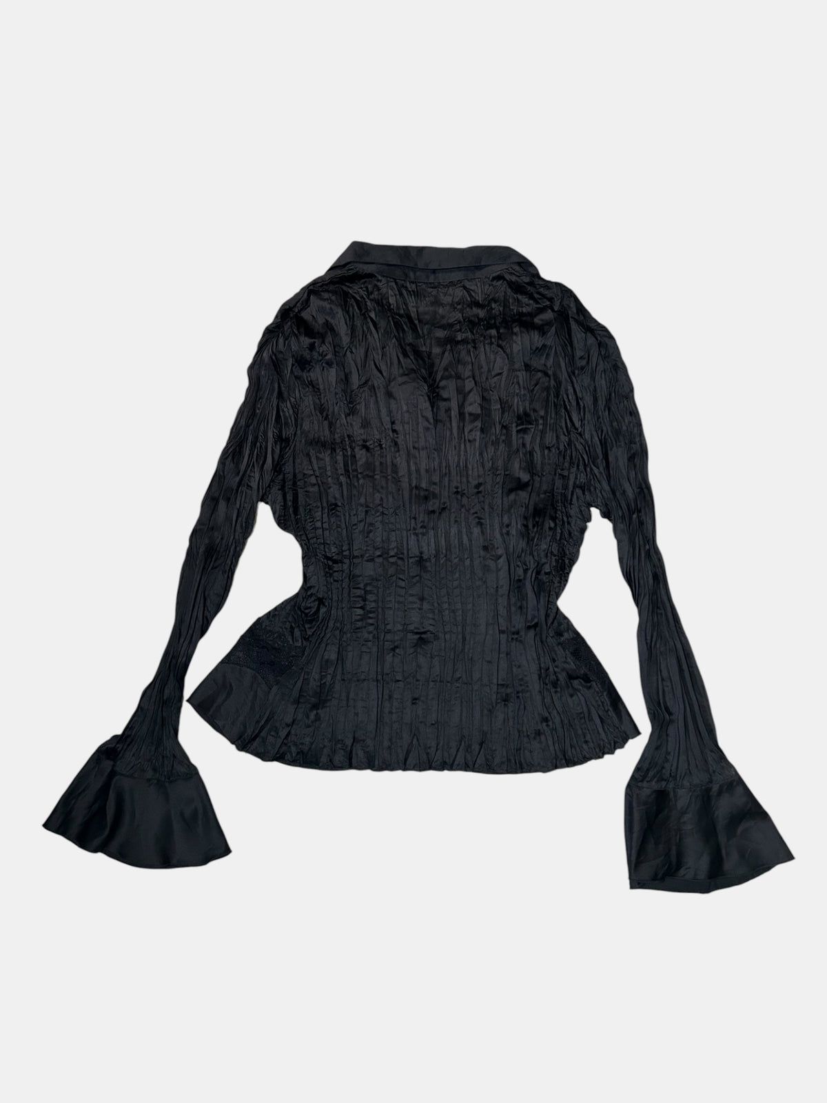 Crinkle Ruffle Blouse