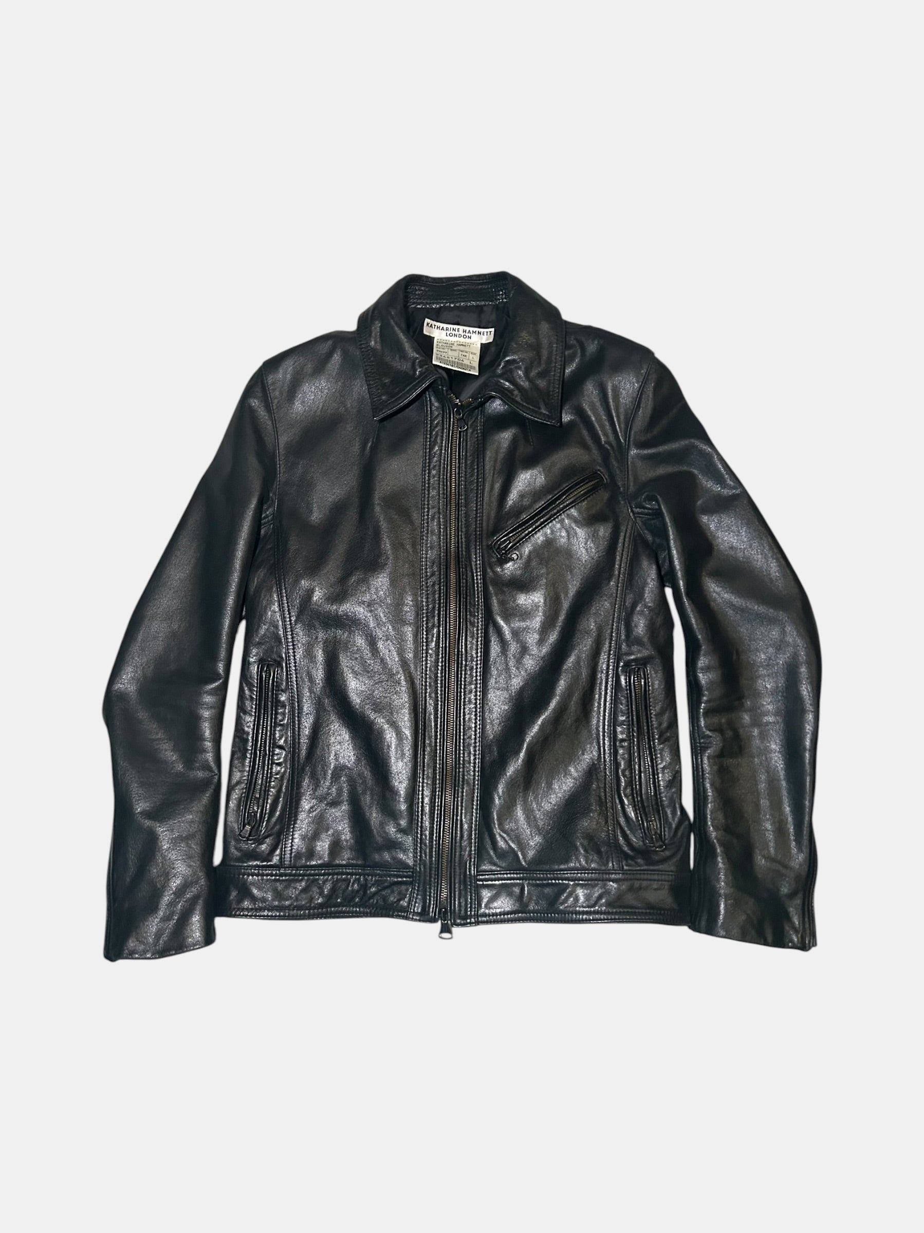 KATHARINE HAMNETT LONDON Leather Blouson