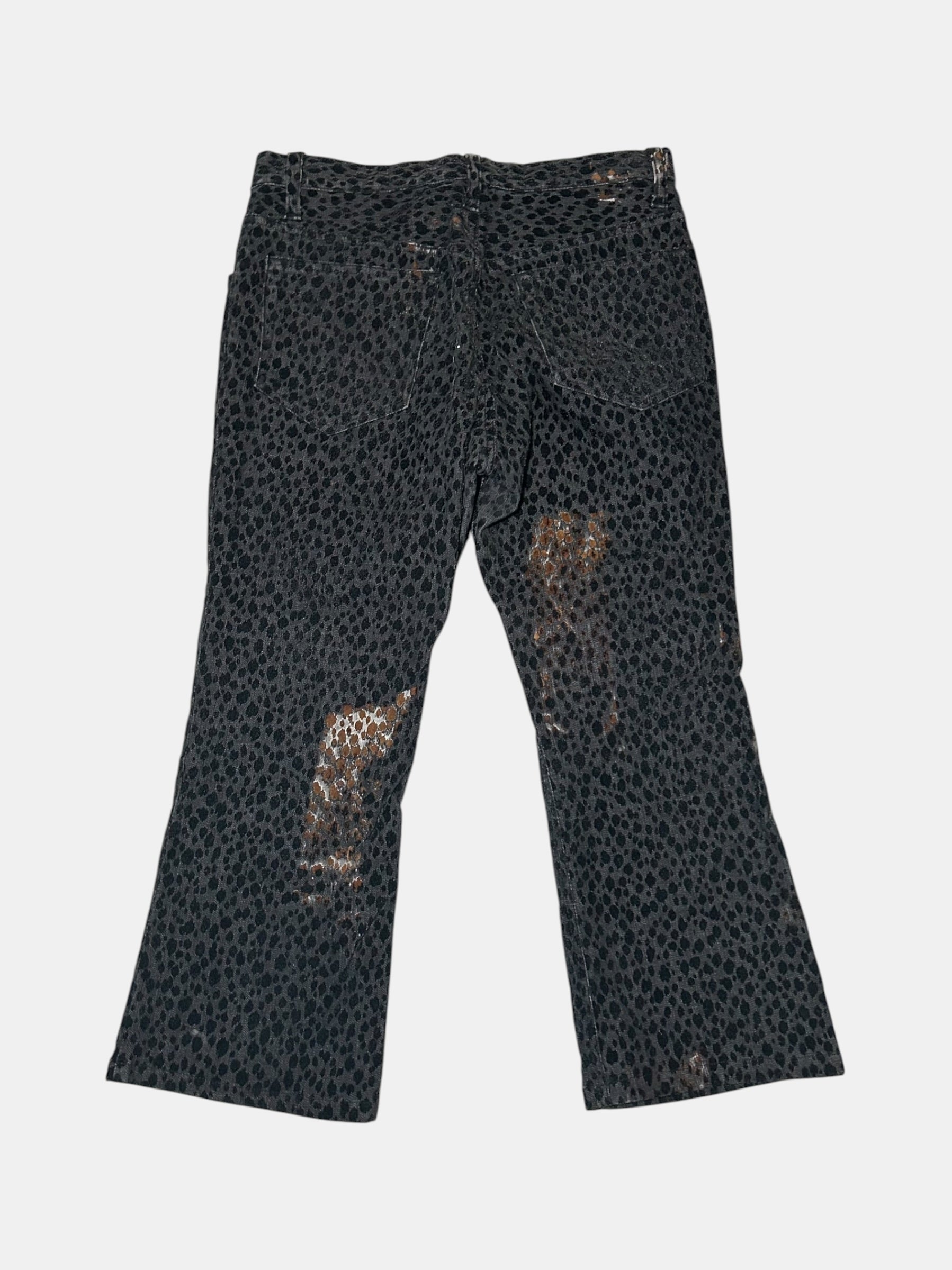 Yasuyuki Ishii Leopard Flare Trousers