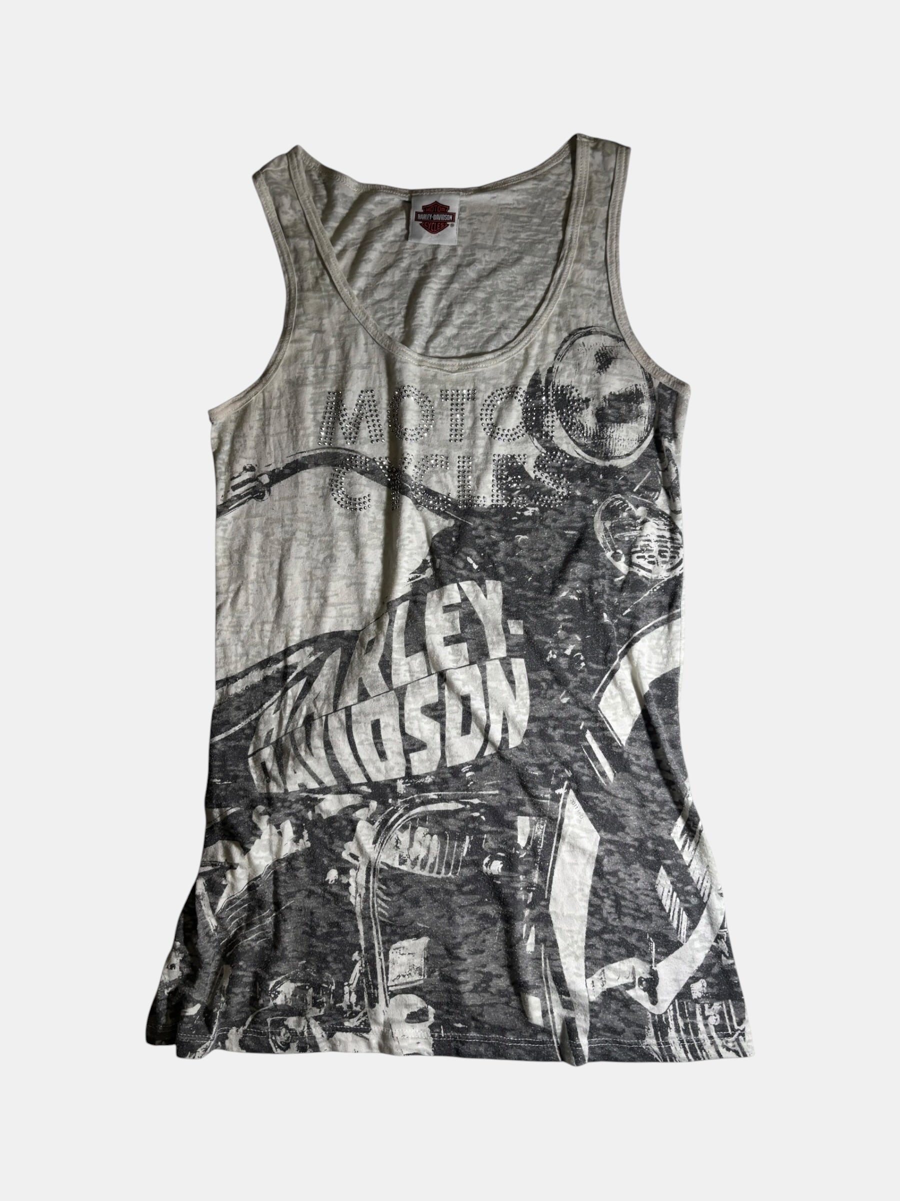 Harley-Davidson Burnout Rhinestone Tank Top