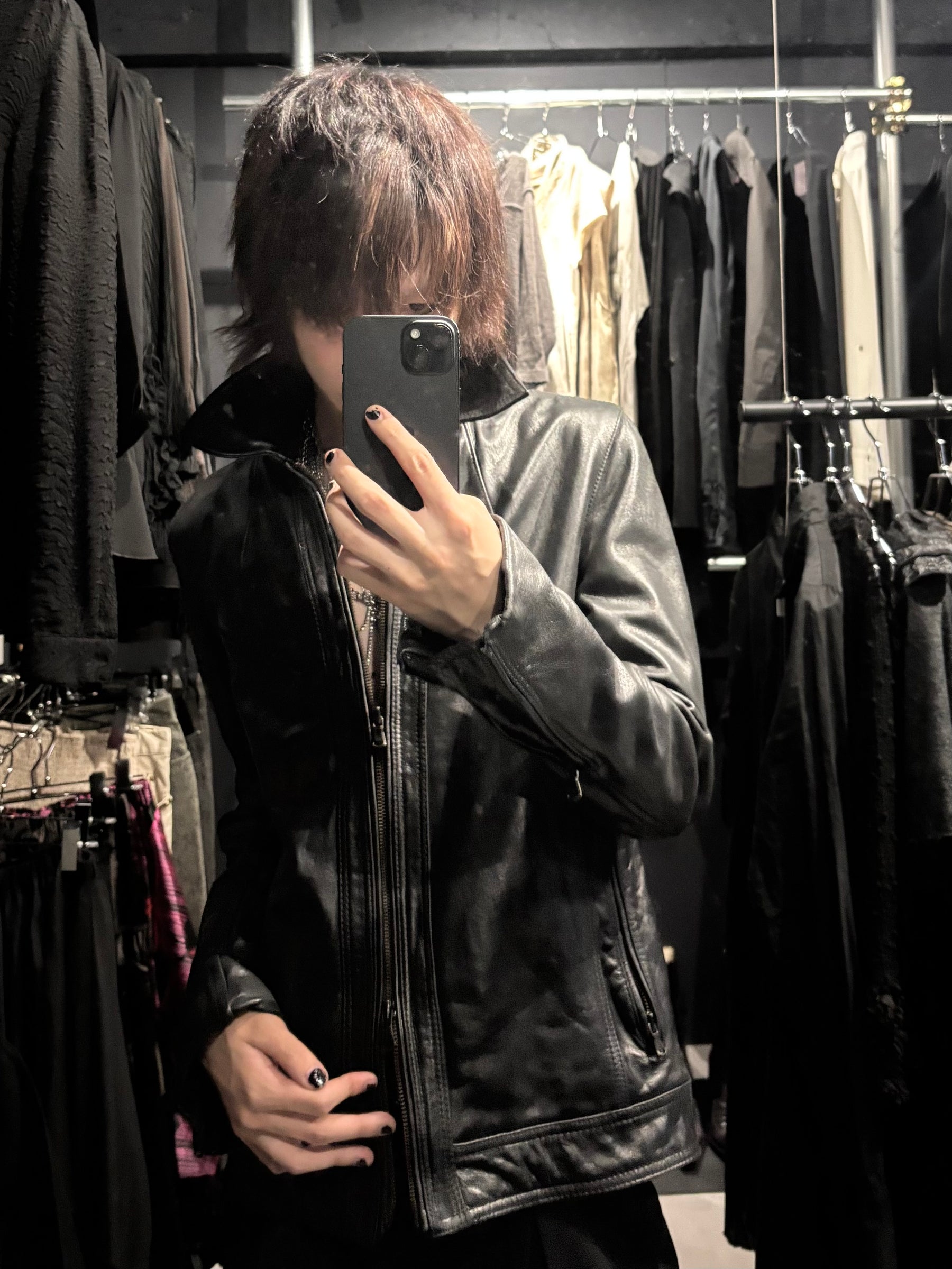 KATHARINE HAMNETT LONDON Leather Blouson