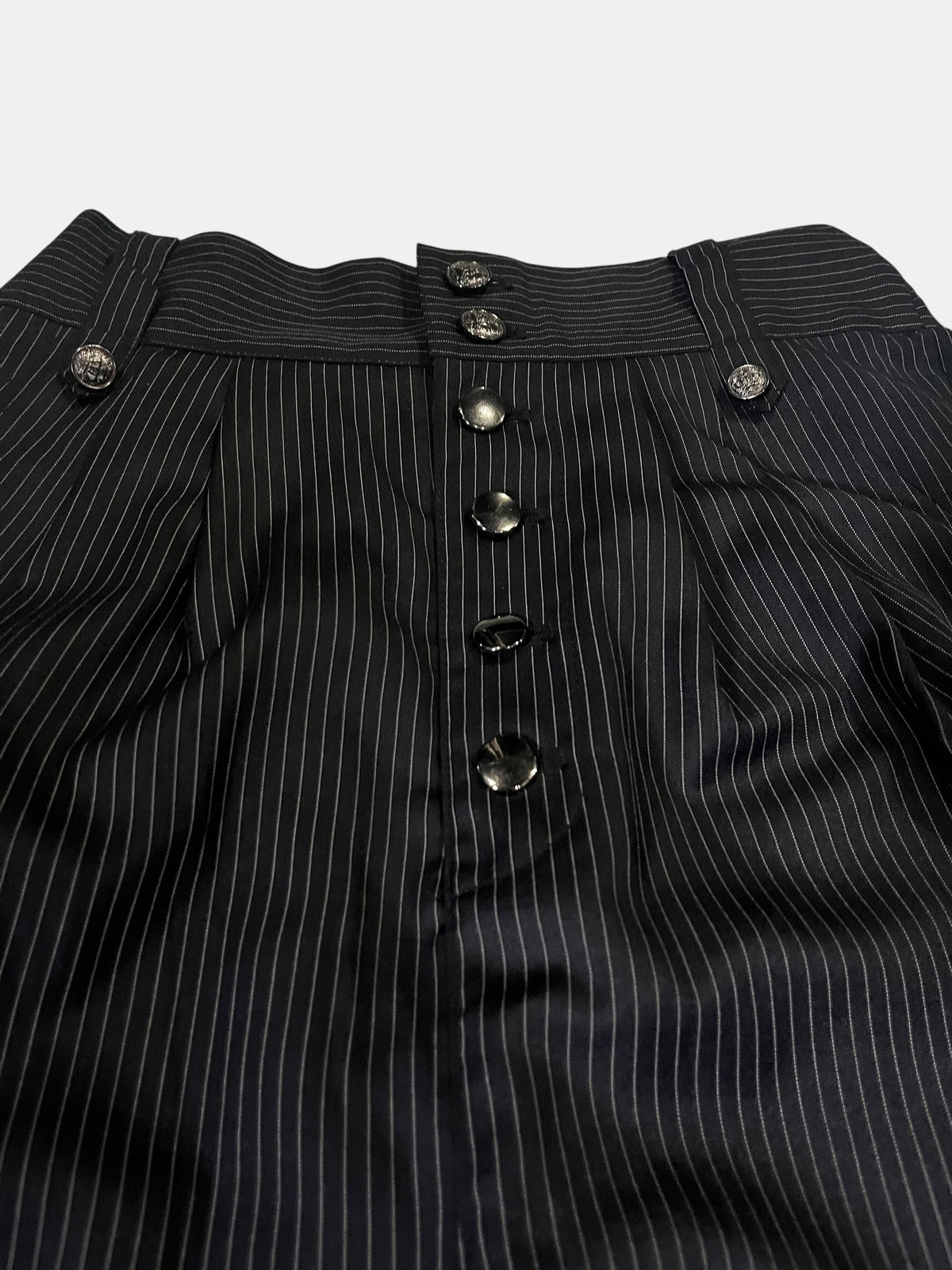 Pinstripe Gimmick Shaded Drawstring Pants