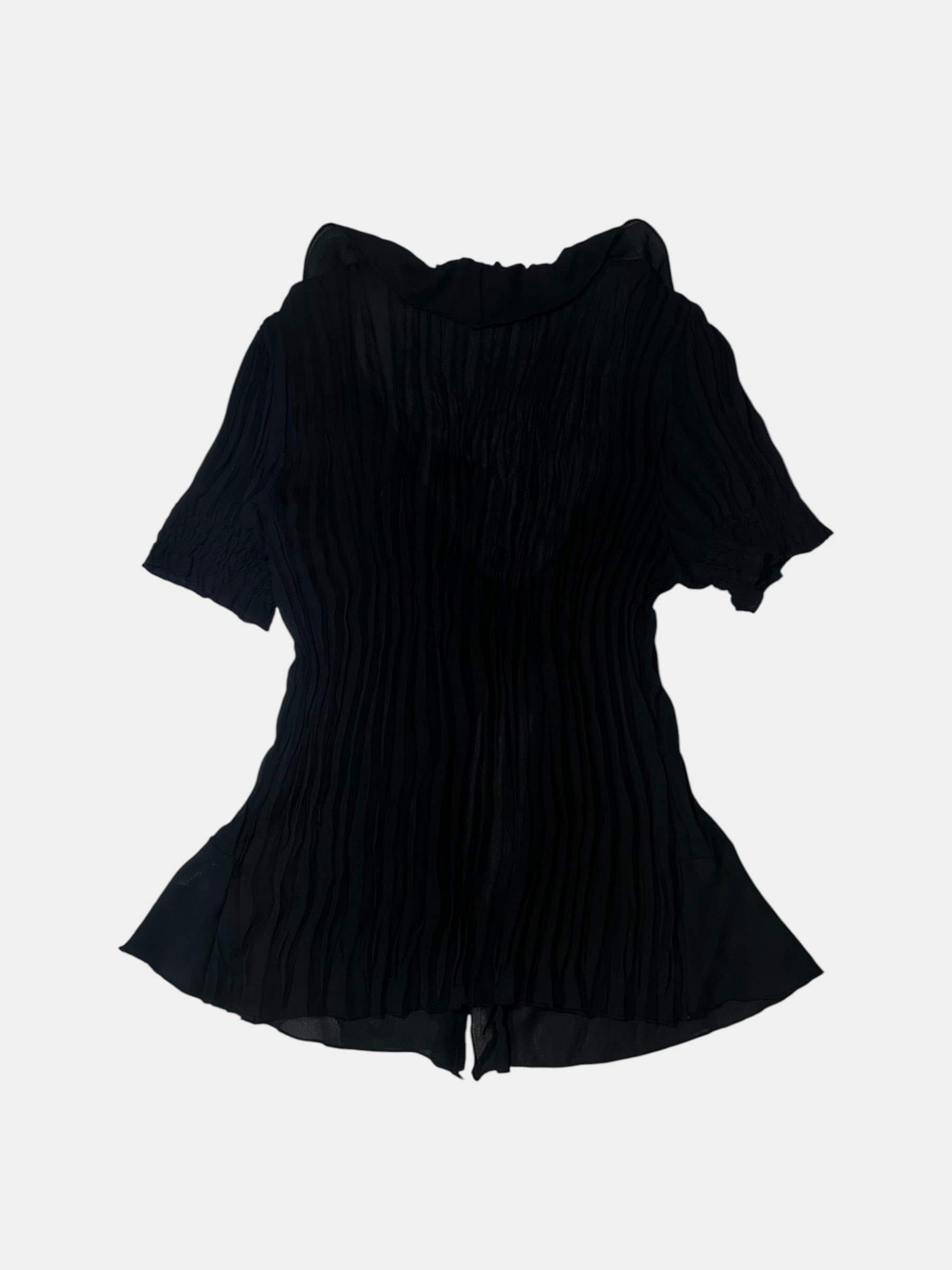 Ruffle Pleated Blouse