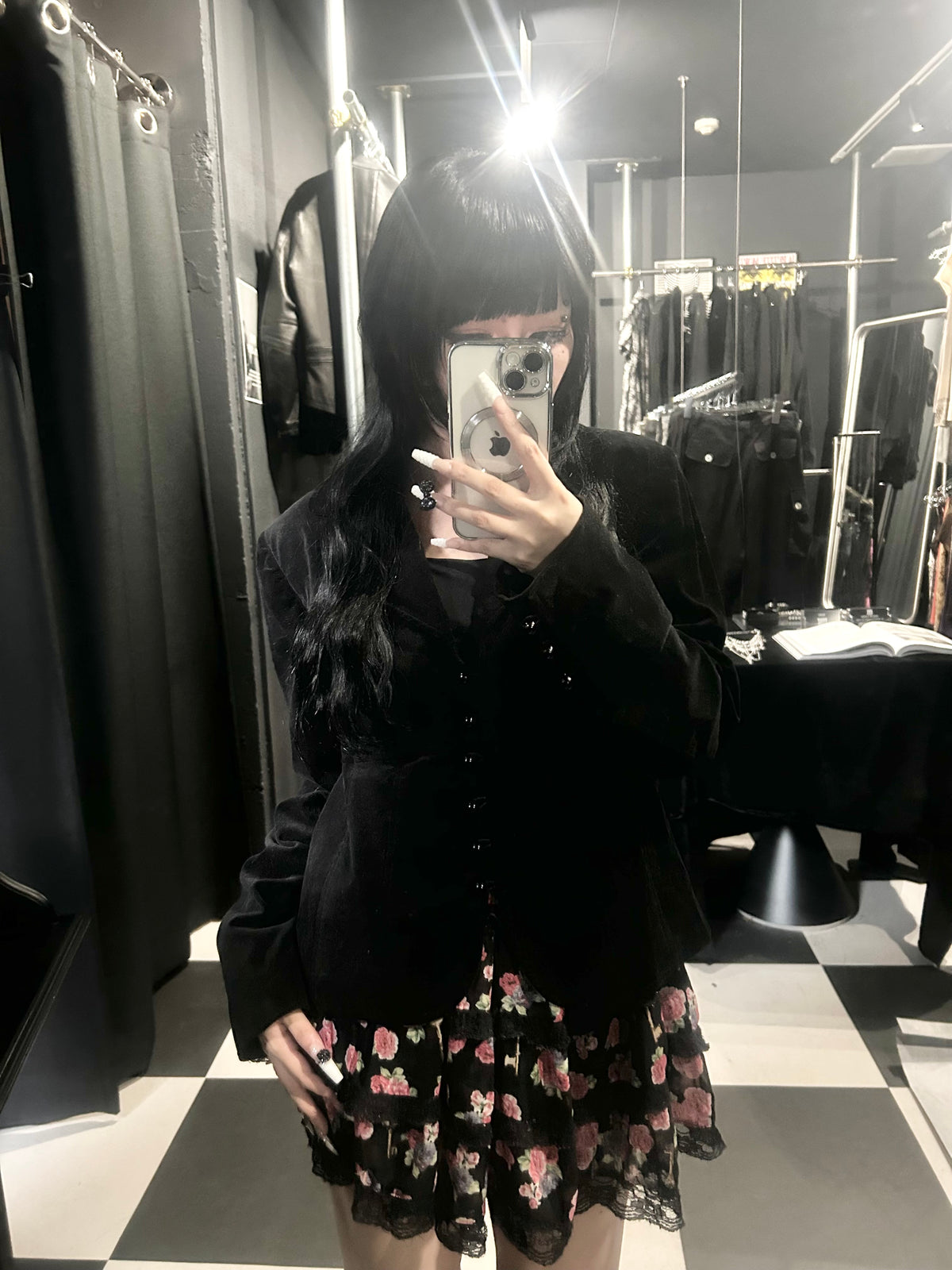 Velvet Peplum Jacket