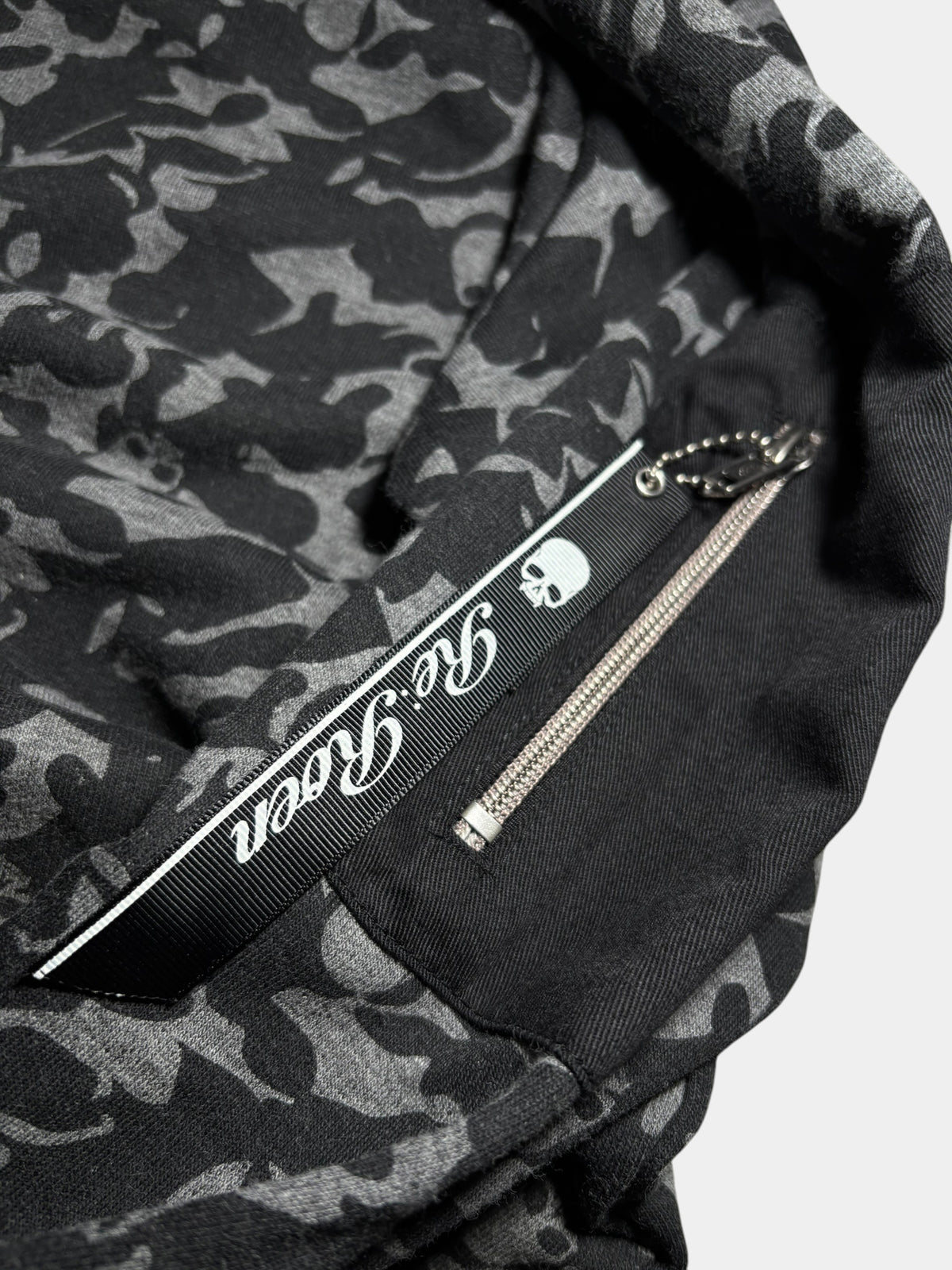 Skull Camo Zip Hoodie