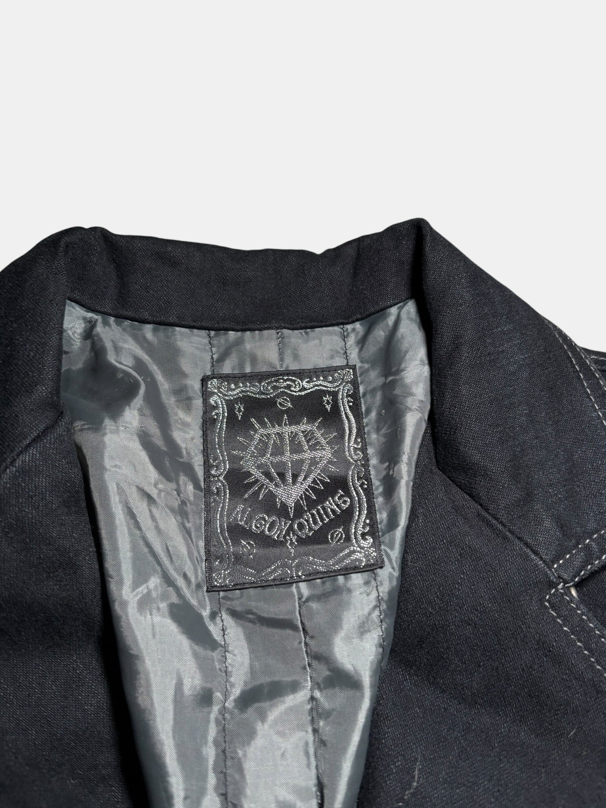 Bondage-Strap Denim Rider Jacket