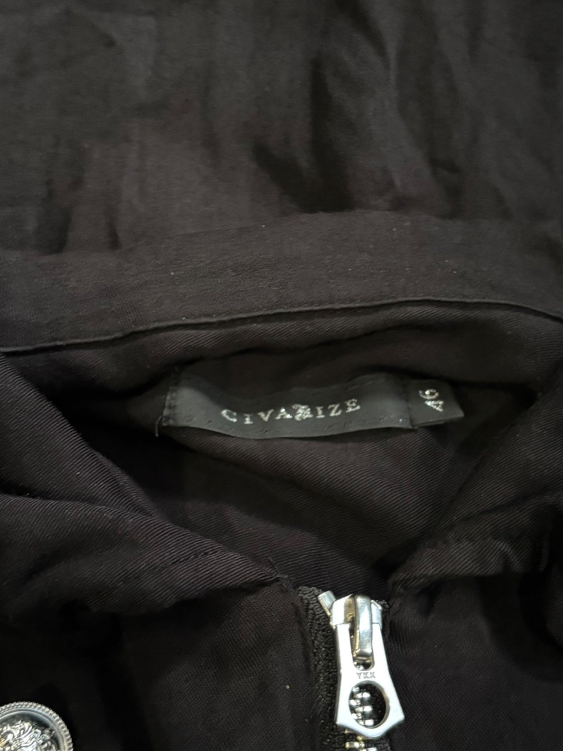 CIVARIZE Zip-Detail Long Jacket