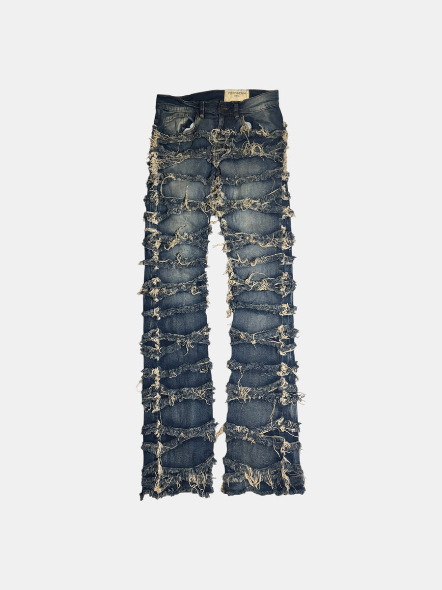 Frayed Stacked Jeans