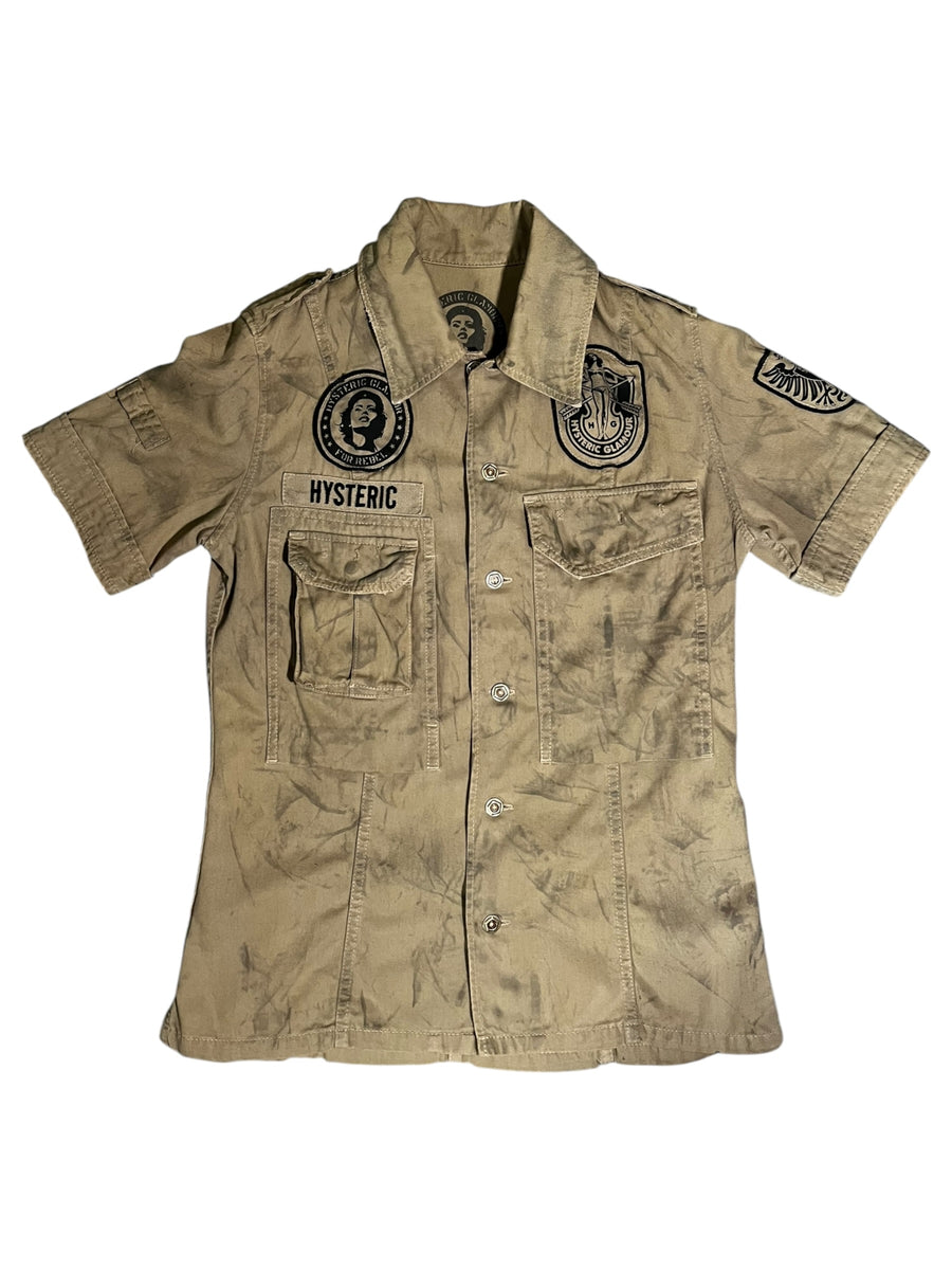 HYSTERIC GLAMOUR Military Short-Sleeve Shirt