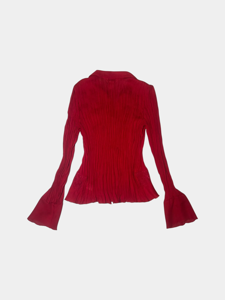 Lace-Trim Blouse