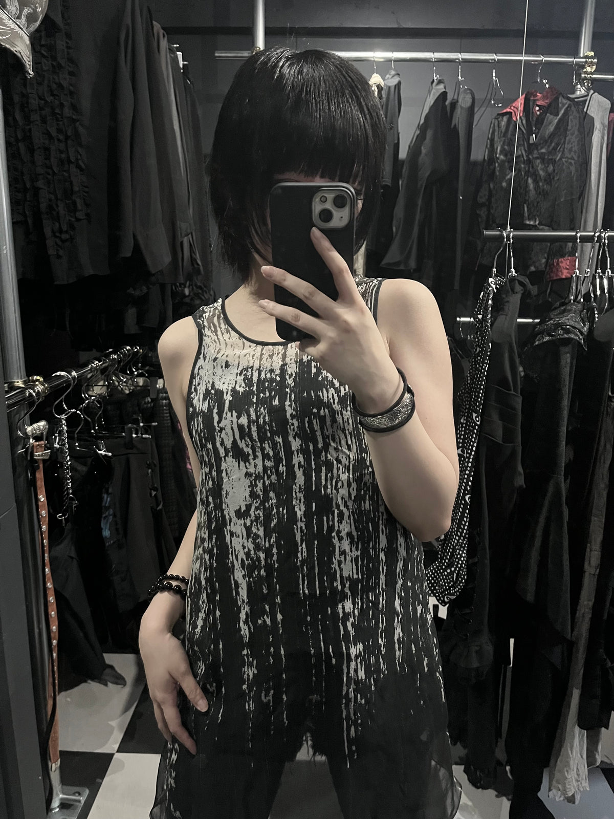 Lutz Huelle Sheer Sleeveless Top