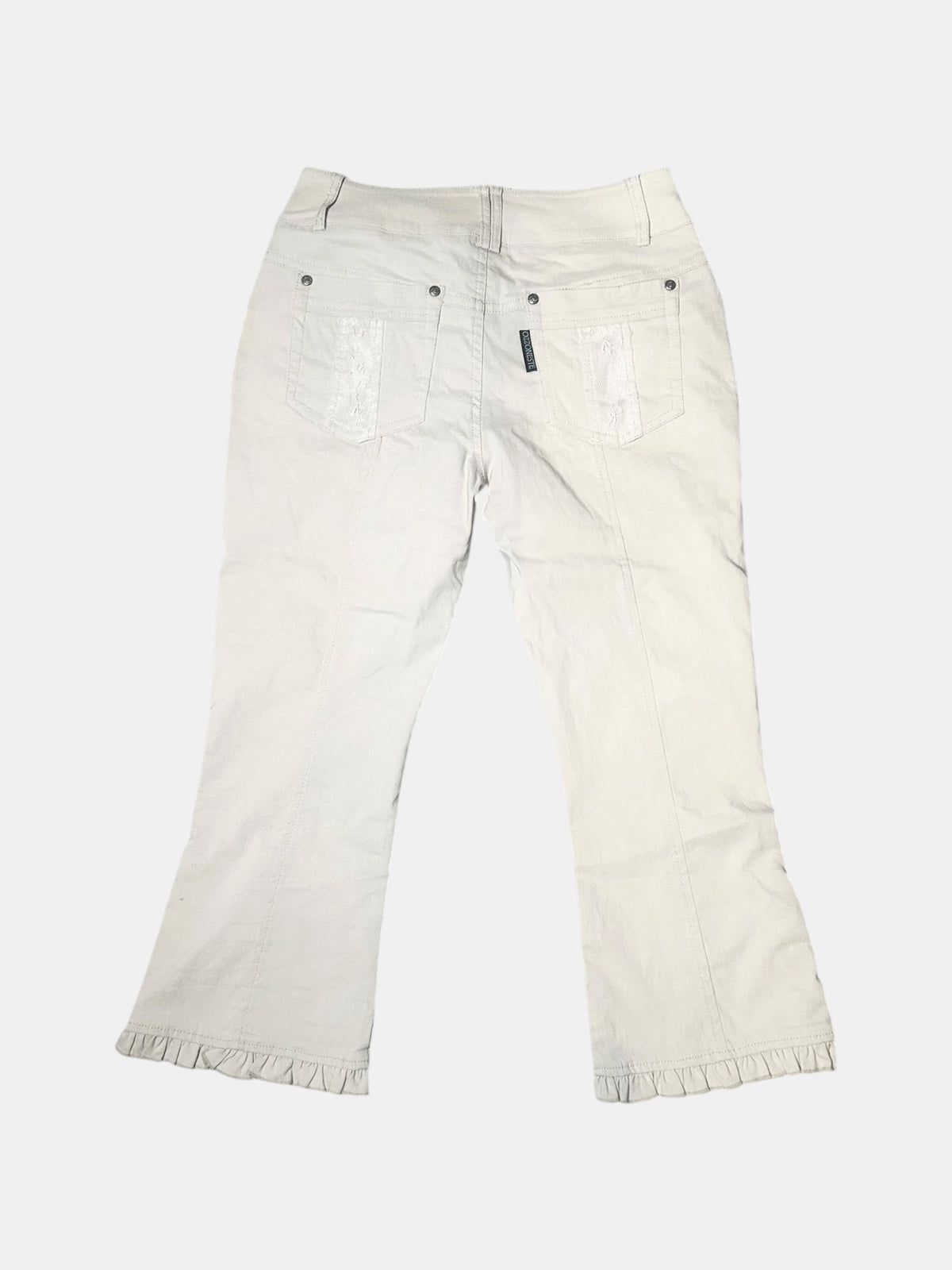 Frill Hem Flare Pants