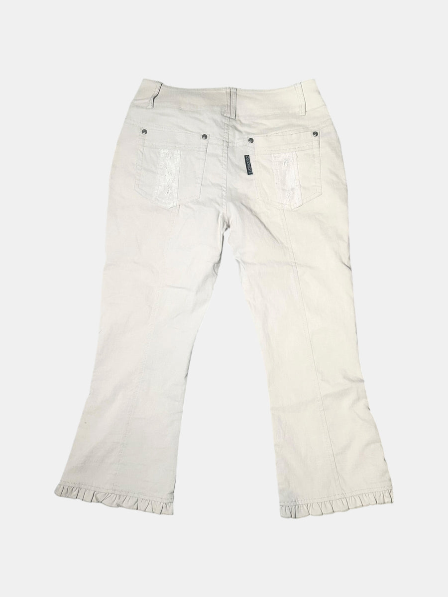 Frill Hem Flare Pants