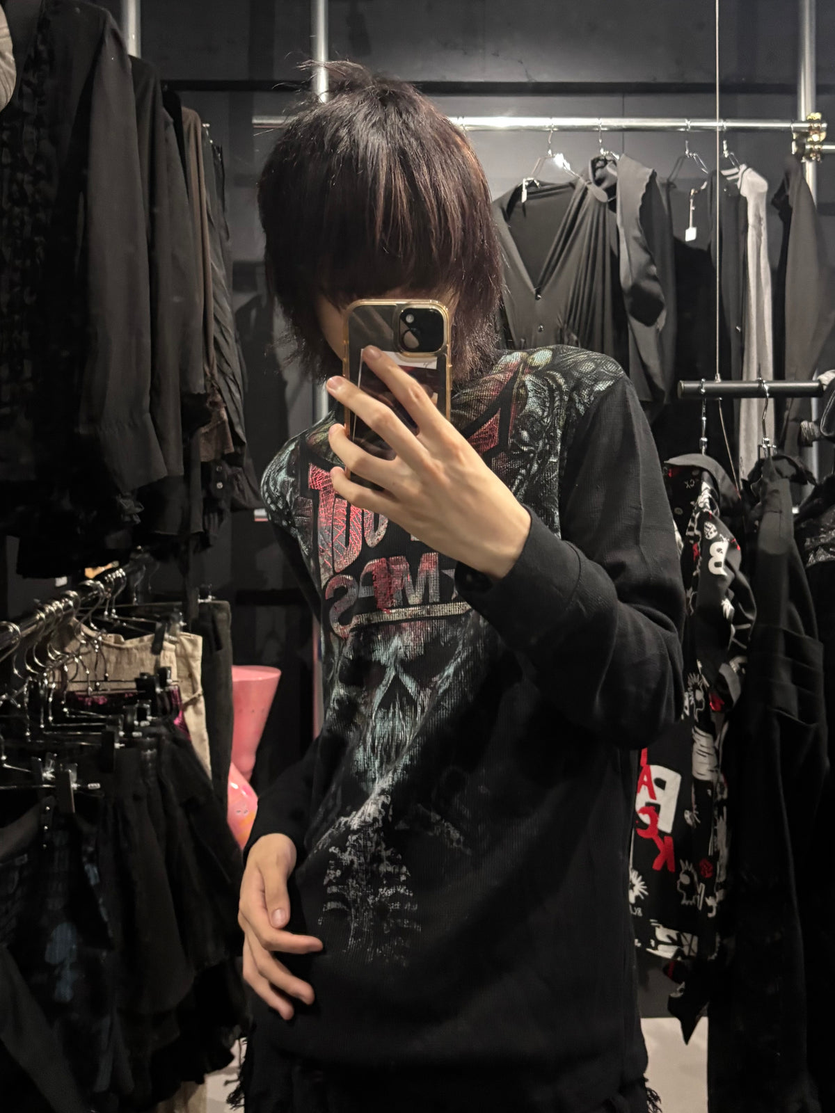 Tapout Skull-Print Thermal Long Sleeve