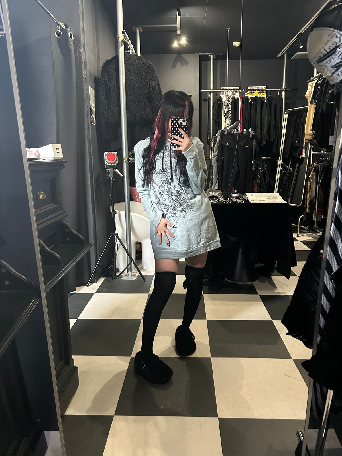 Baroque-Print Hoodie