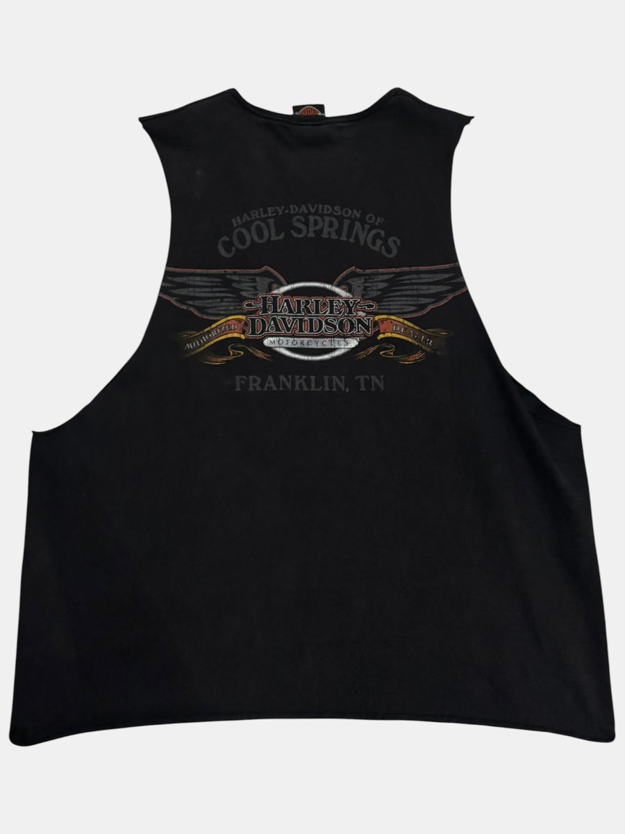 Harley-Davidson Eagle Graphic Cut-Off Tank Top