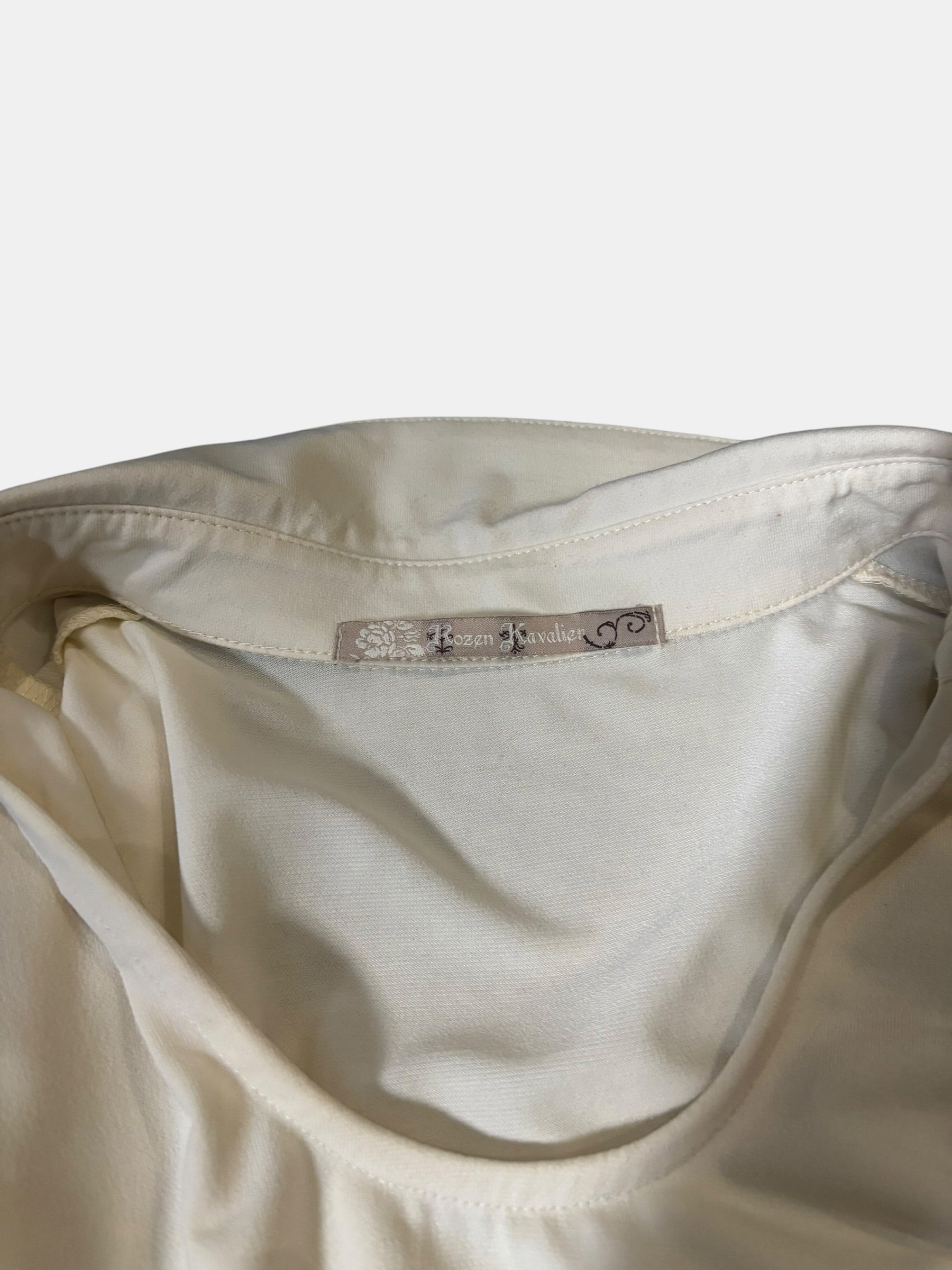 Rozen Kavalier Draped Cowl-Neck Top